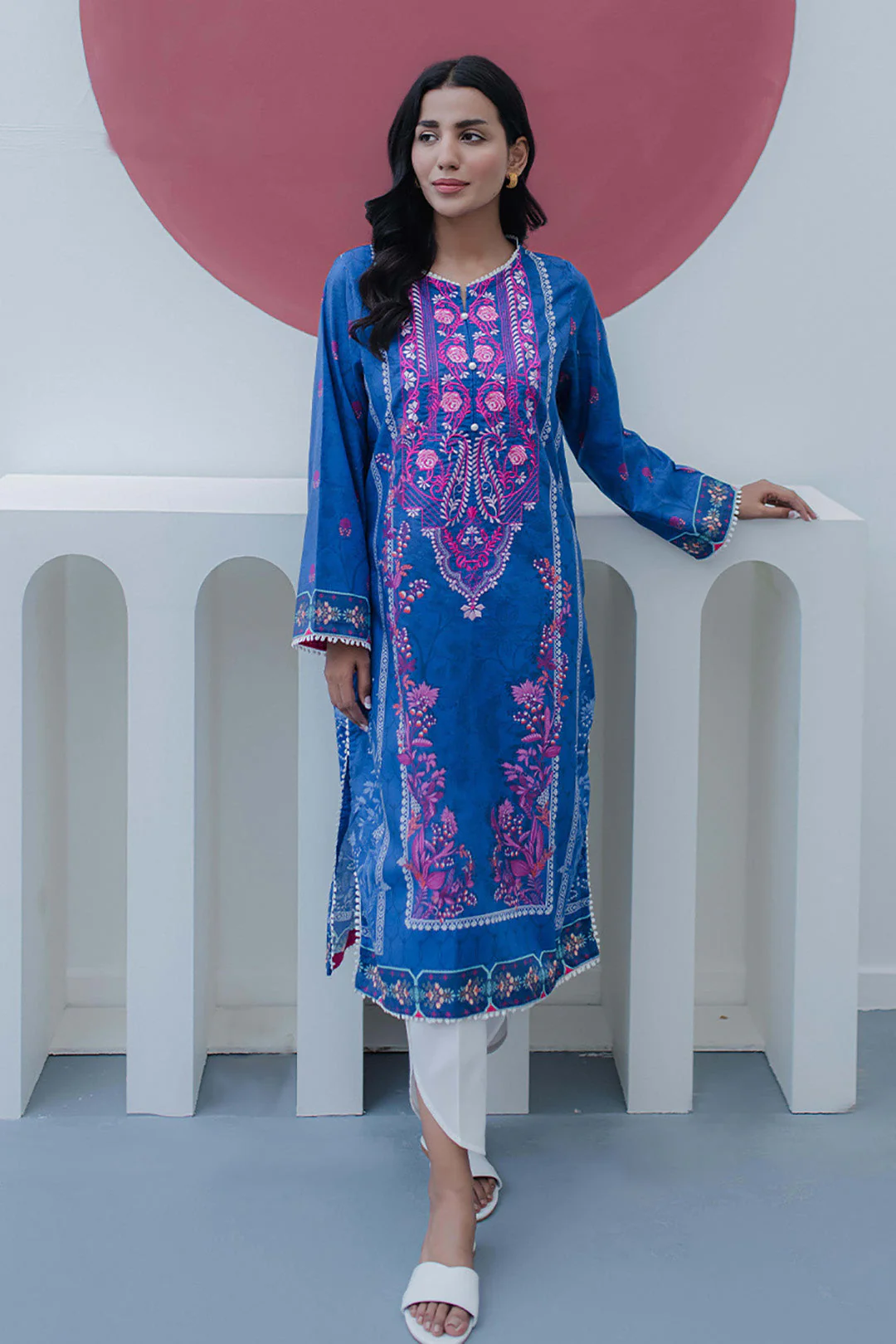 Embroidered Kurta - 1155 - Image 2