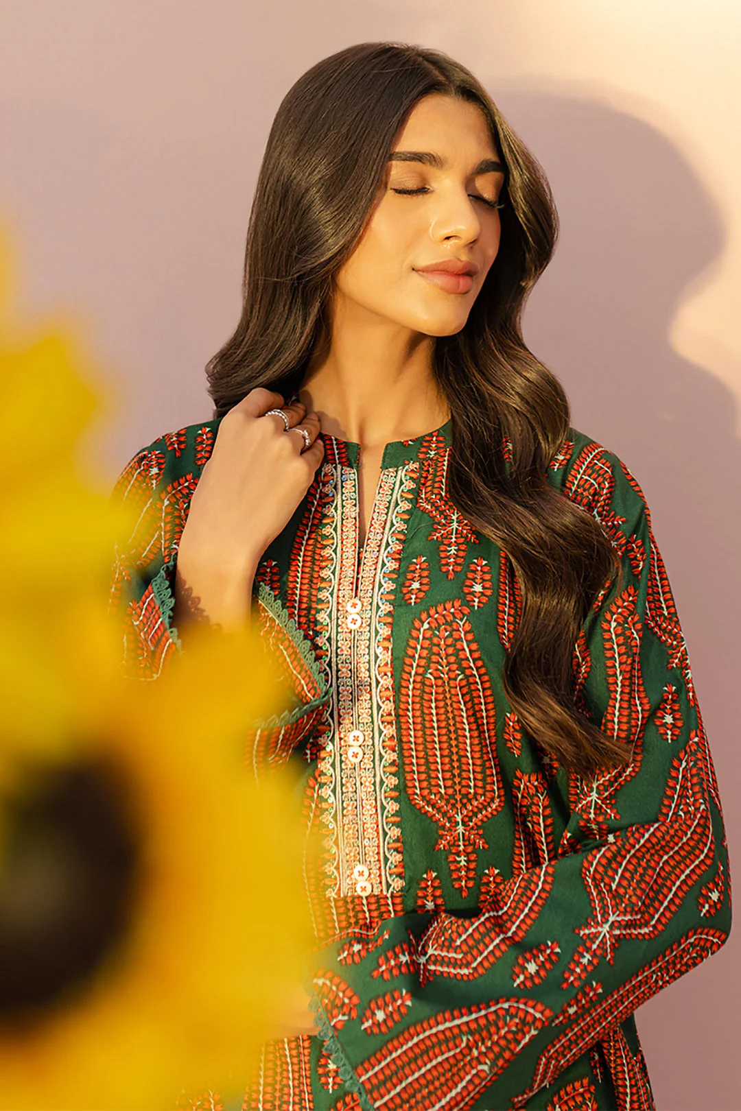 Embroidered Kurta - 1475 - Image 3