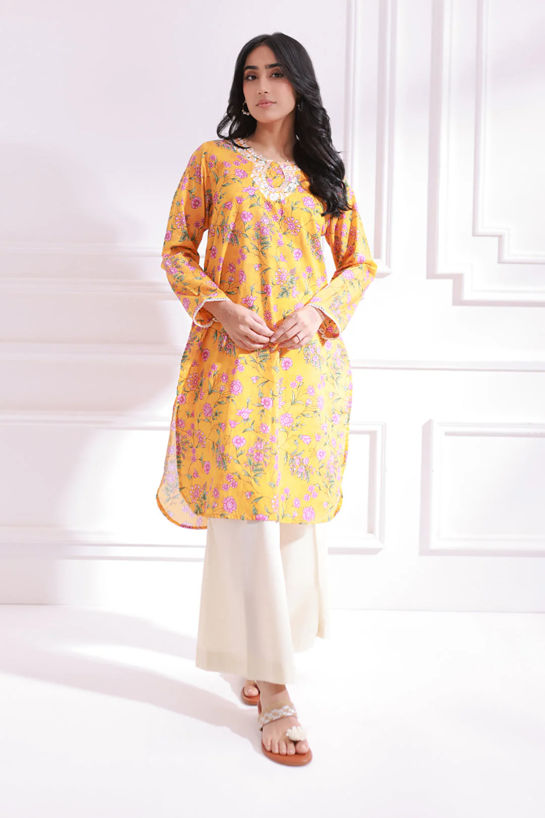 Embroidered Kurta - 1664 - Image 2