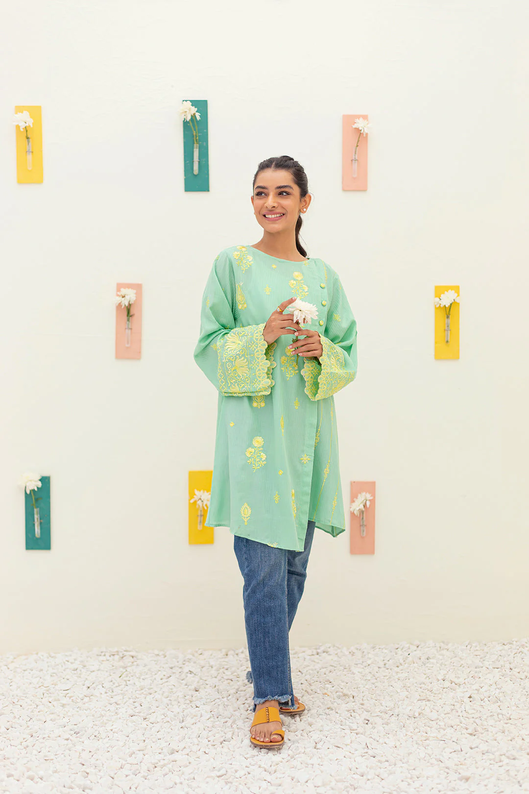 Embroidered Kurta - 3238 - Image 3