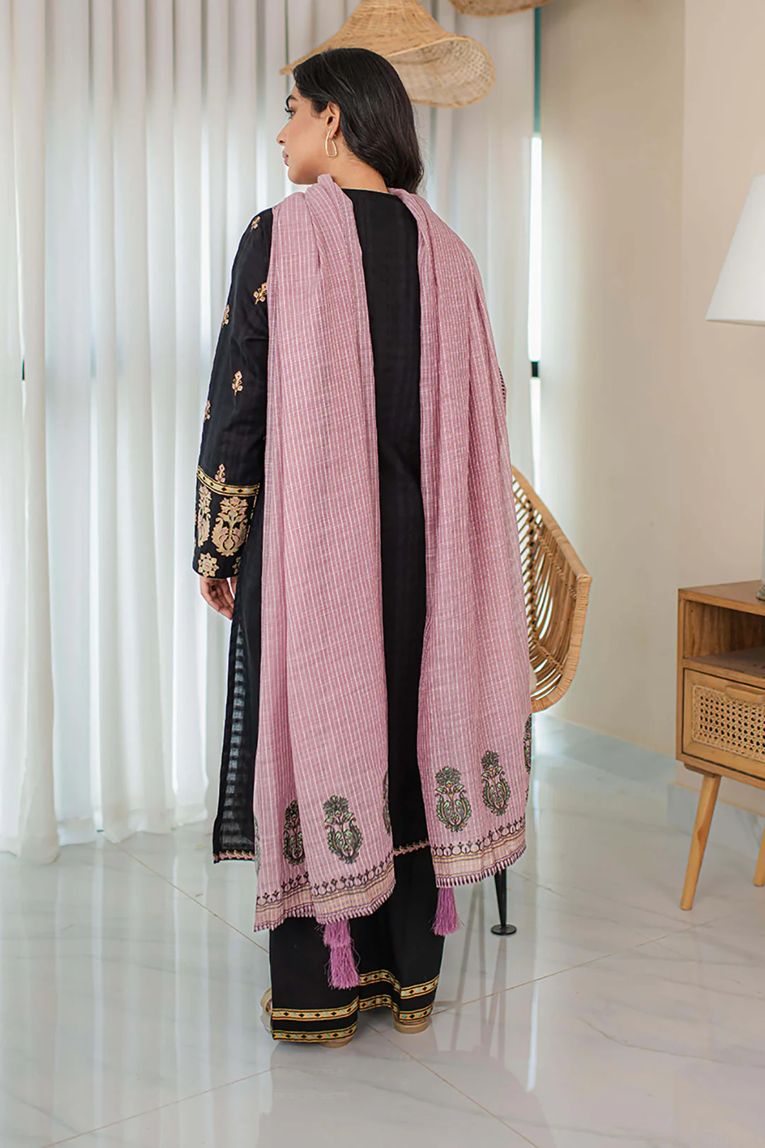 Kurta Dupatta Trouser - 0893 - Image 5