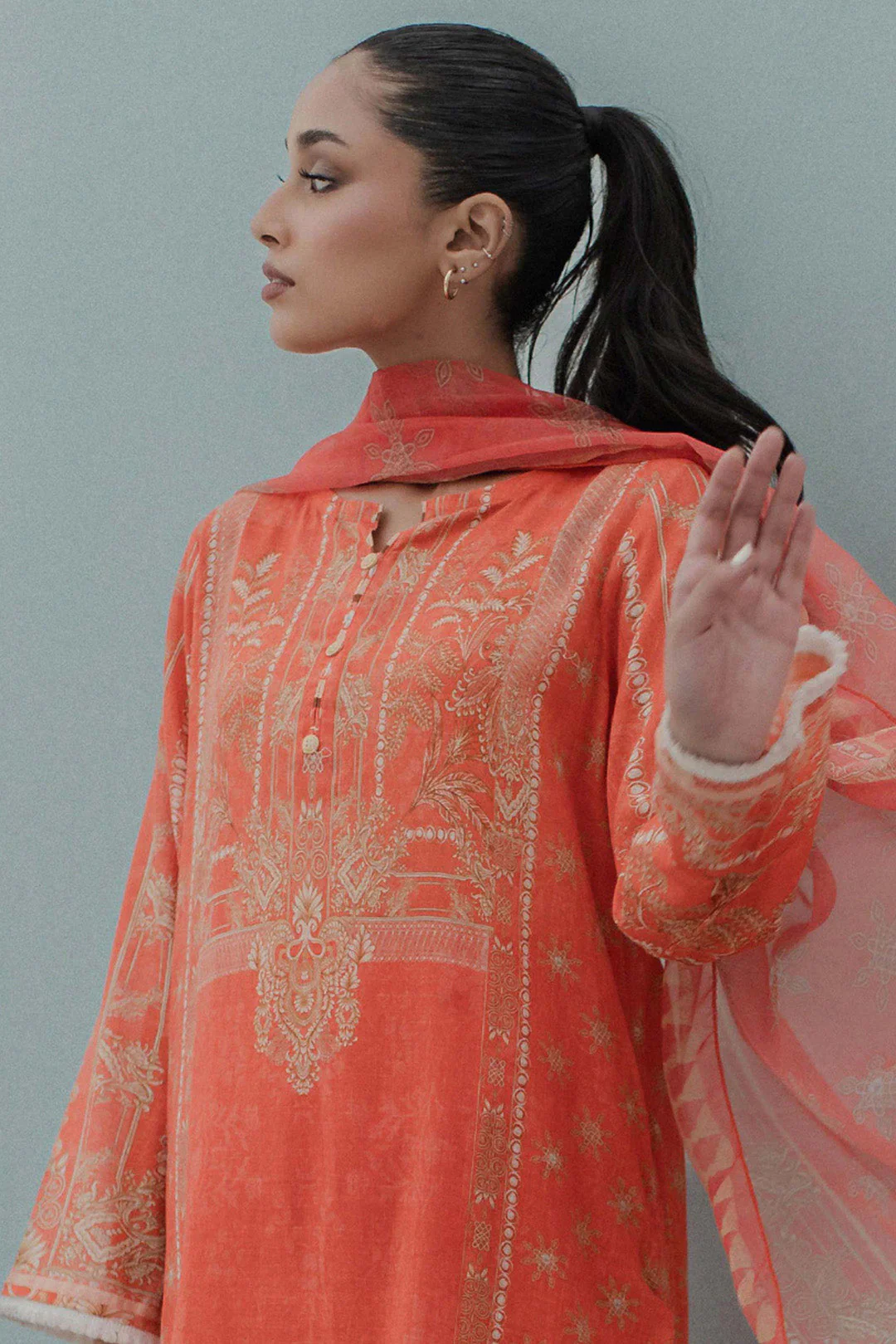 Kurta Dupatta Trouser - 1074 - Image 6