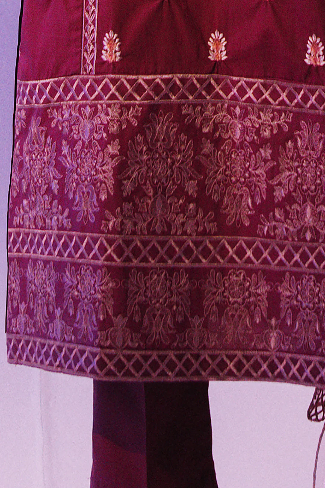 Embroidered Kurta Dupatta Trouser - 3232 - Image 3