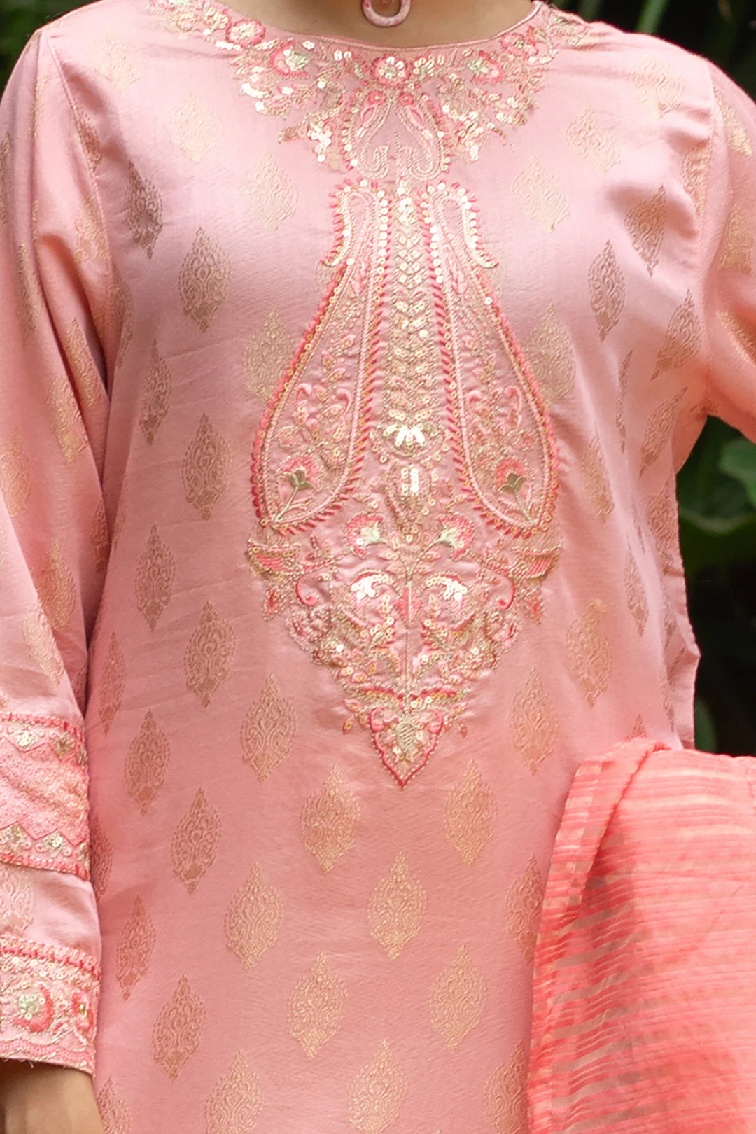 Embroidered Kurta Dupatta Trouser - 3260 - Image 2