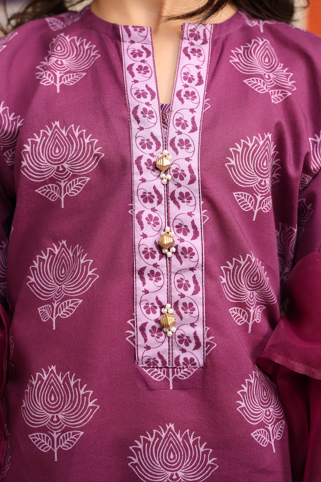 Embroidered Kurta Dupatta Trouser - 3664 - Image 6