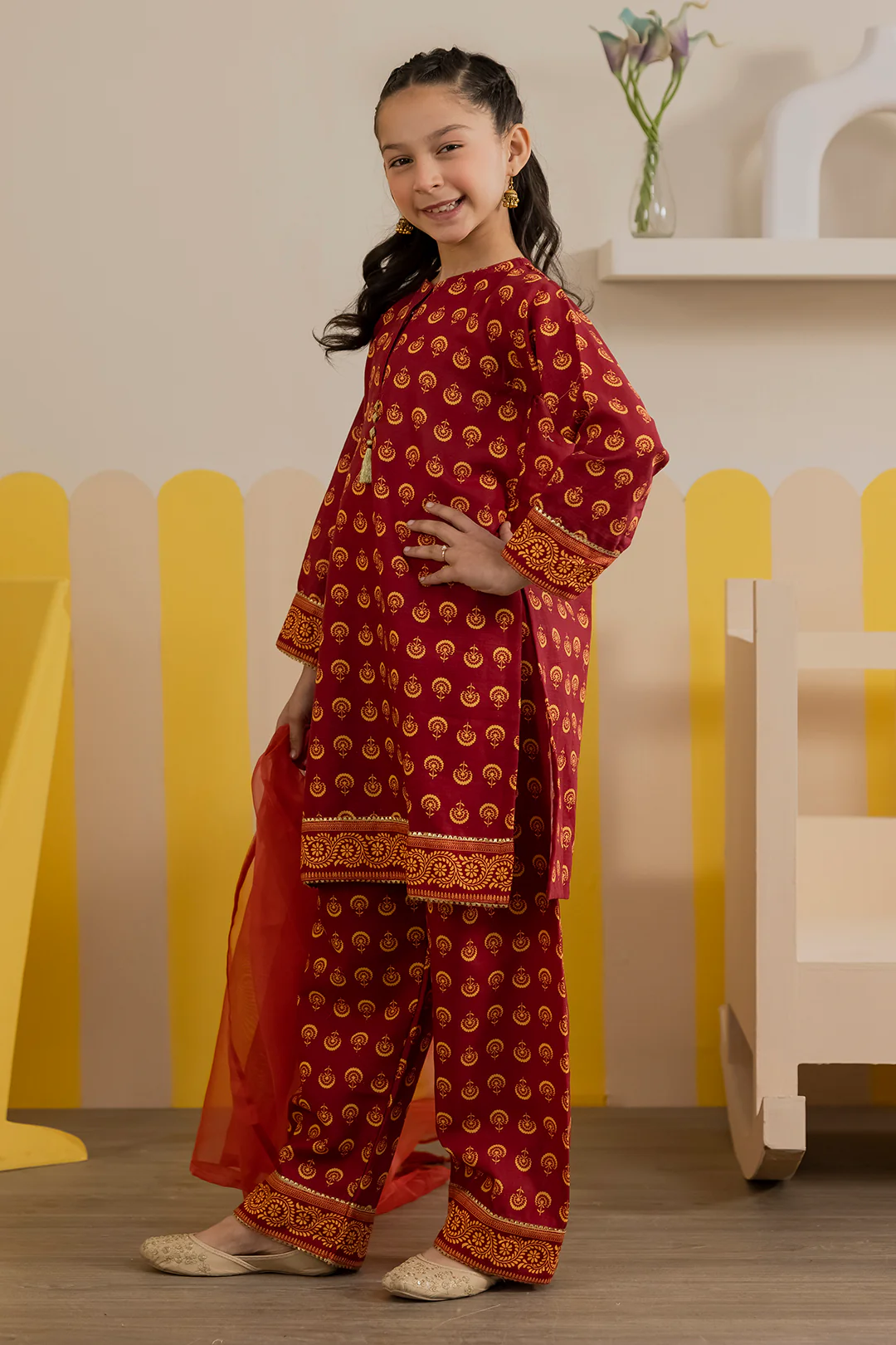 Kurta Dupatta Trouser - 3456 - Image 4