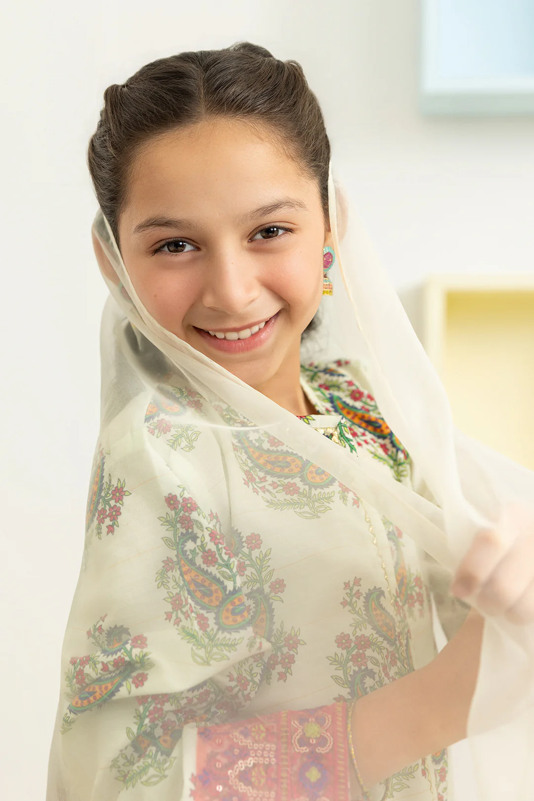 Embroidered Kurta Dupatta Trouser - 3478 - Image 11