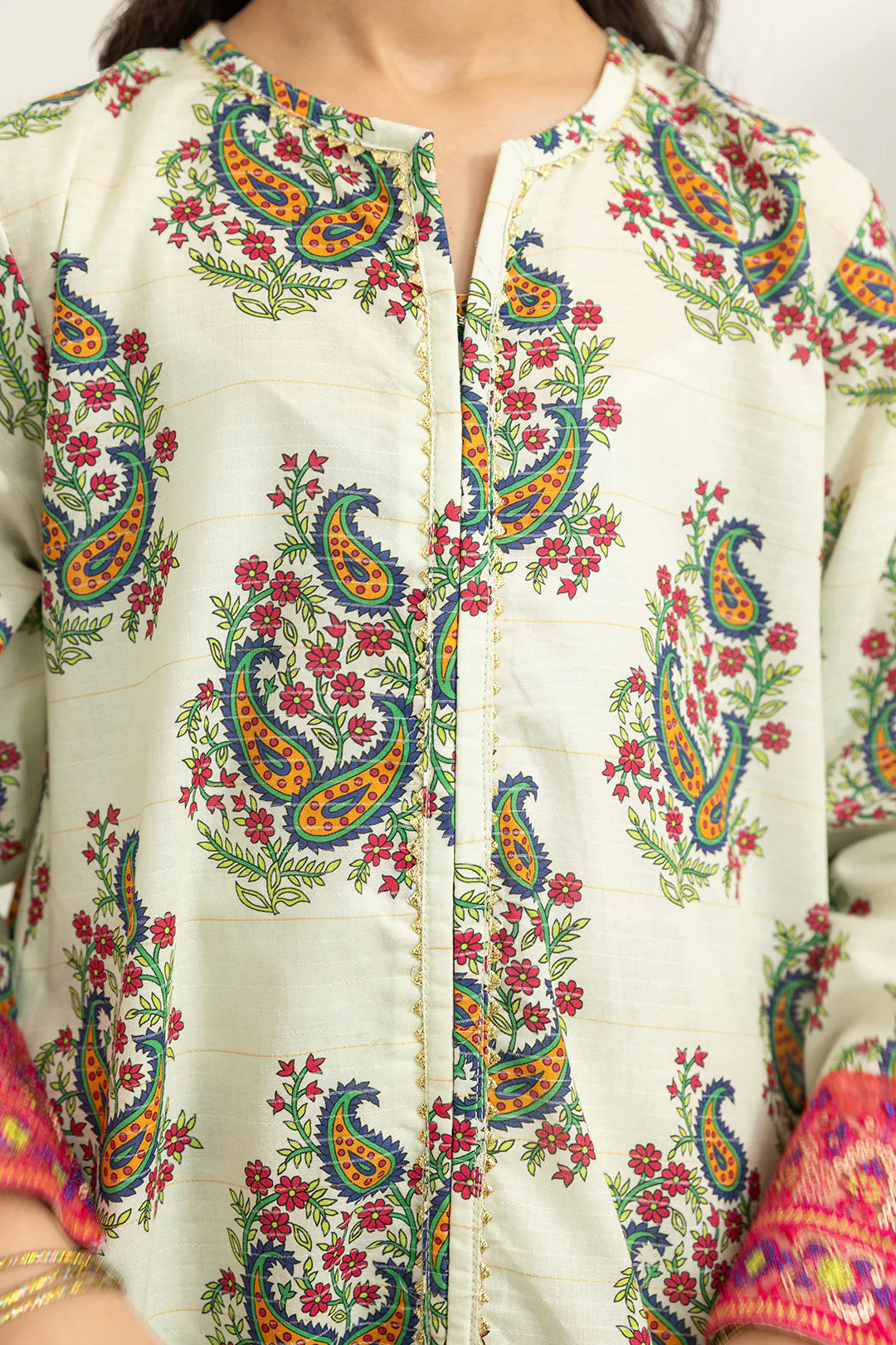 Embroidered Kurta Dupatta Trouser - 3478 - Image 5