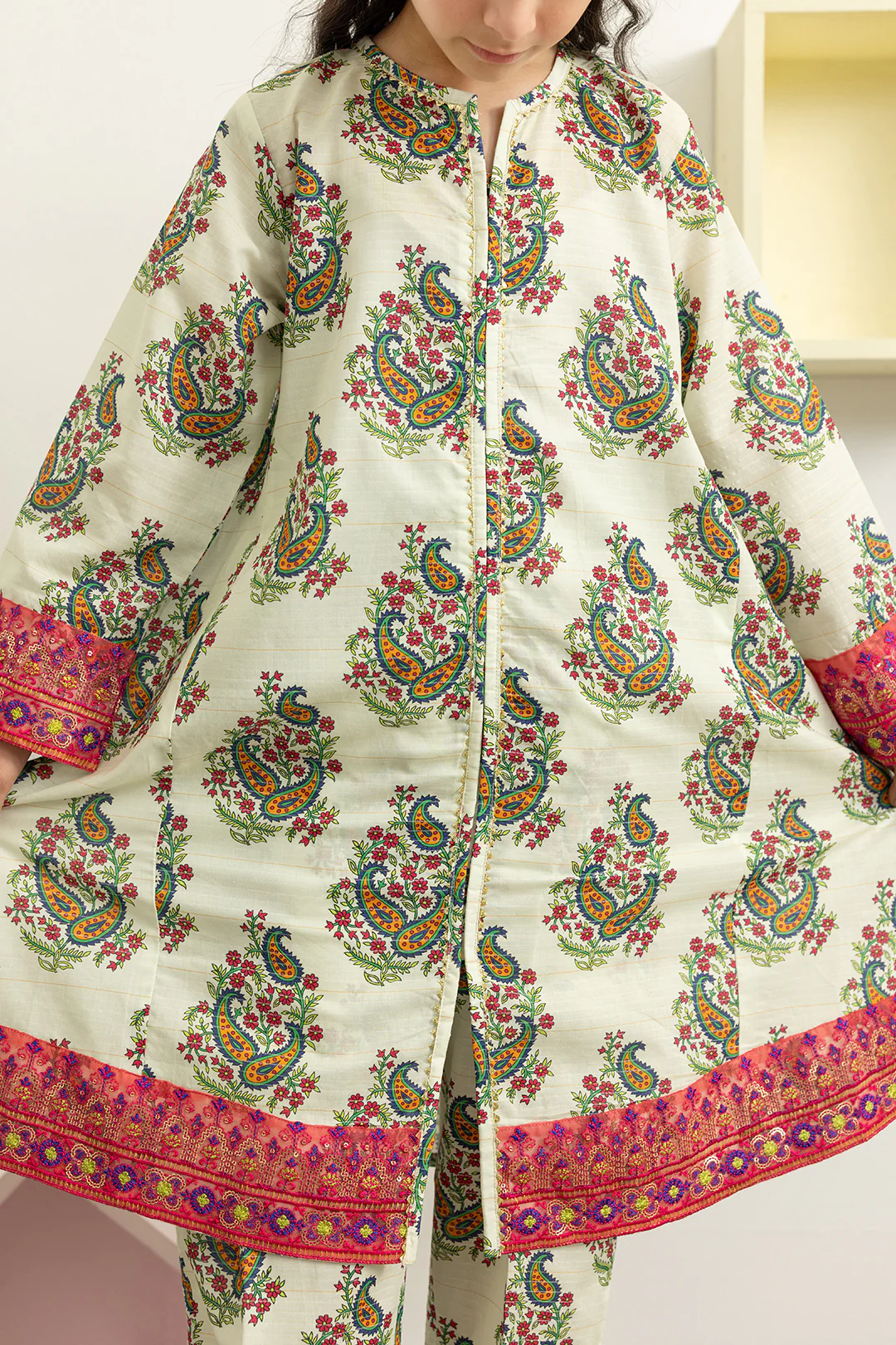 Embroidered Kurta Dupatta Trouser - 3478 - Image 6