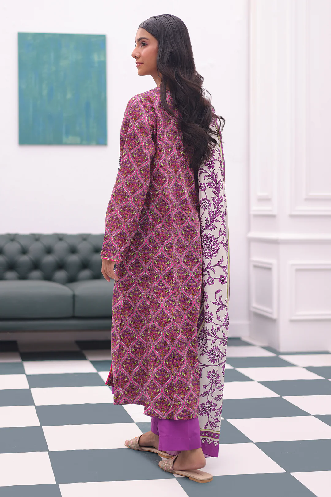 Kurta Dupatta Trouser - 2886 - Image 5