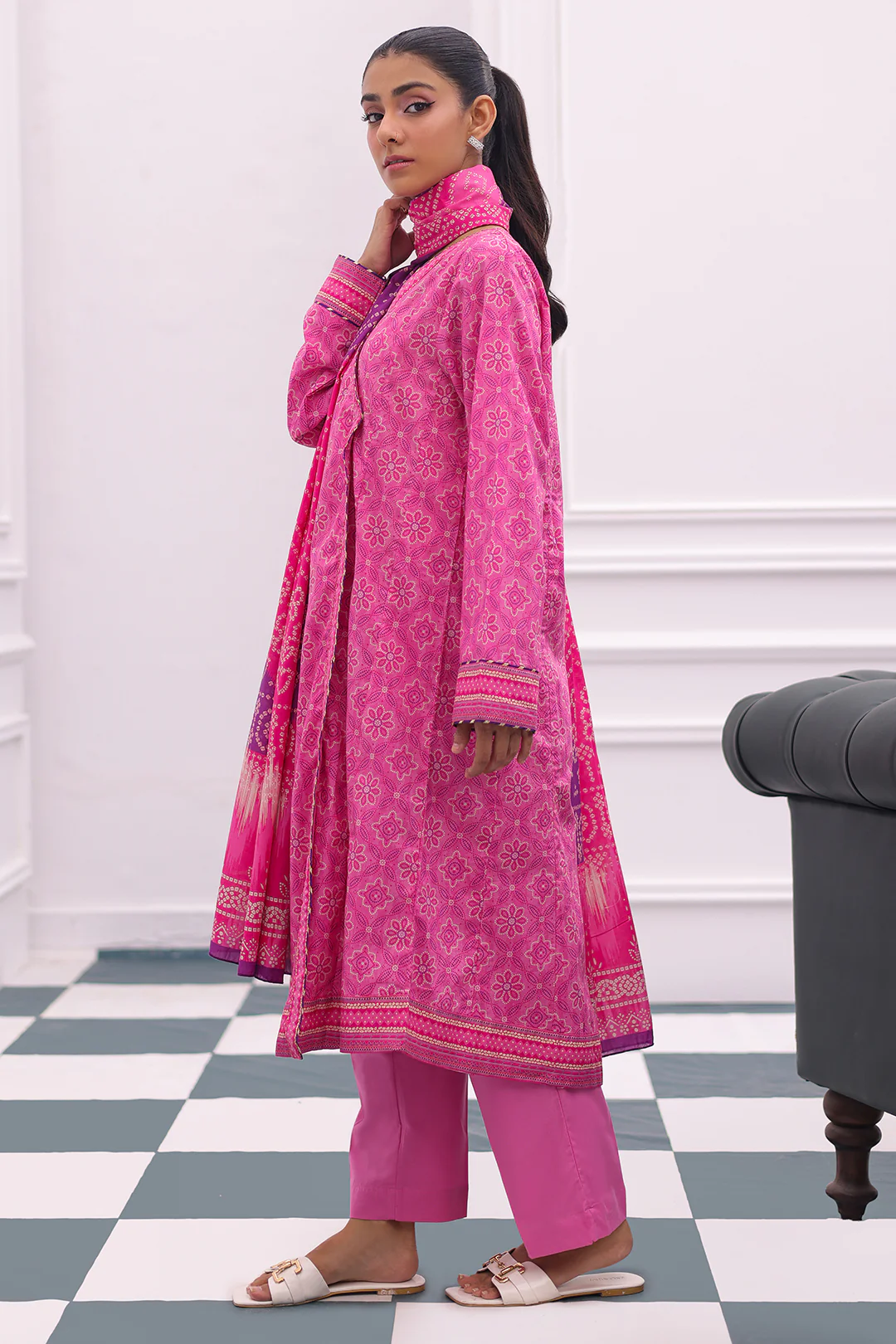 Kurta Dupatta Trouser - 2888 - Image 3