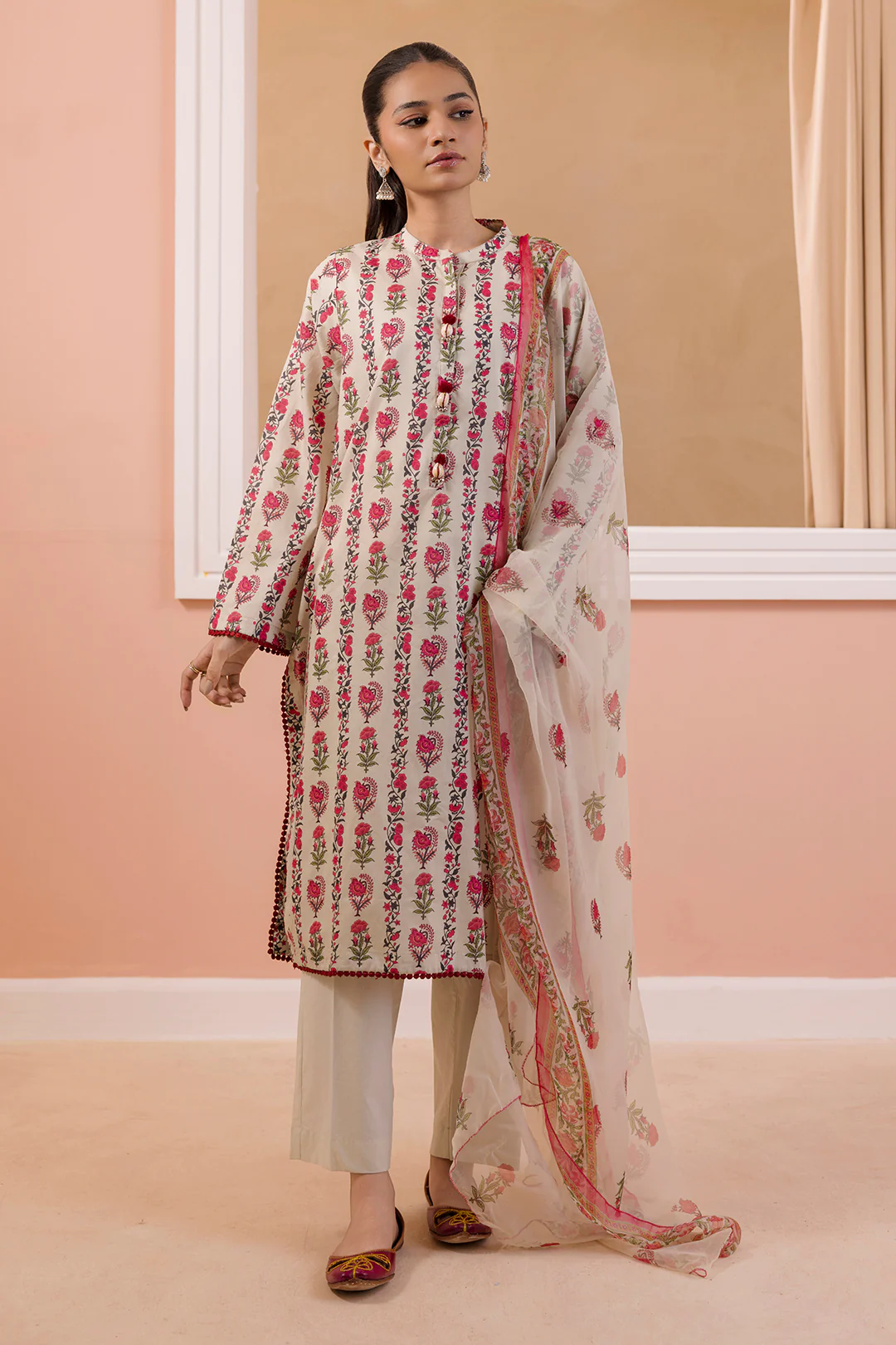 Kurta Dupatta Trouser - 3220 - Image 2