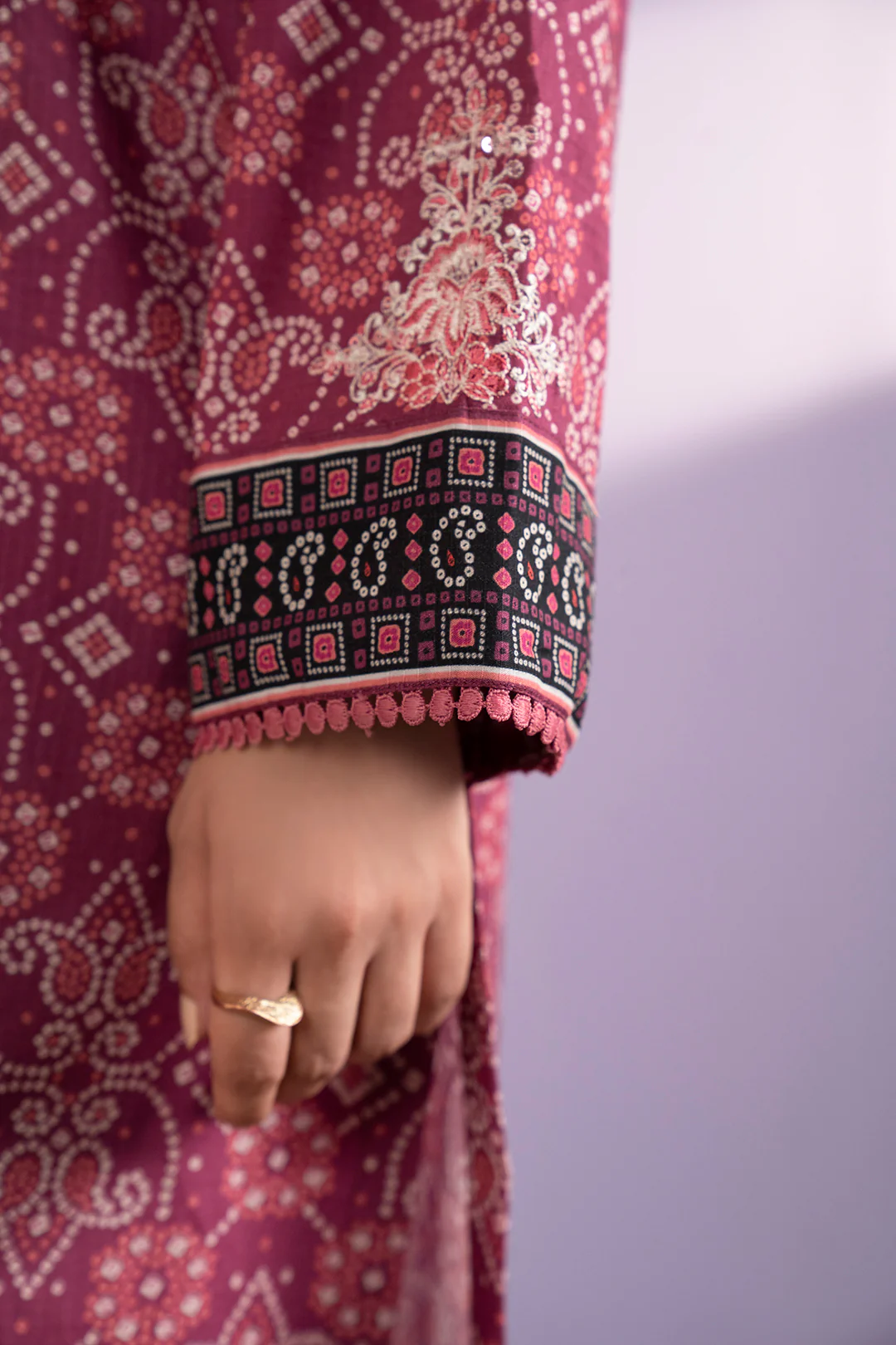 Embroidered Kurta Dupatta Trouser - 3286 - Image 6