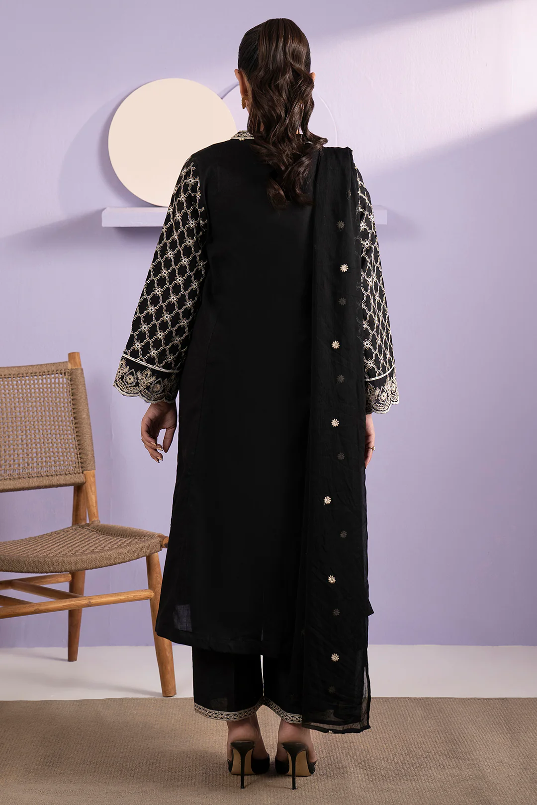 Embroidered Kurta Dupatta Trouser - 3339 - Image 11
