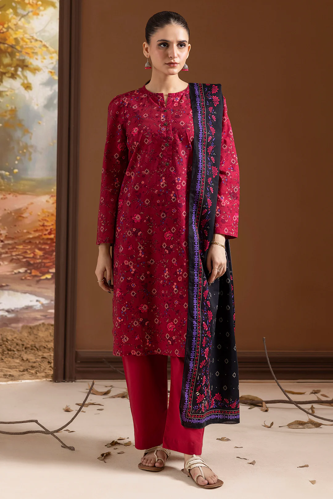 Kurta Dupatta Trouser - 2628 - Image 4