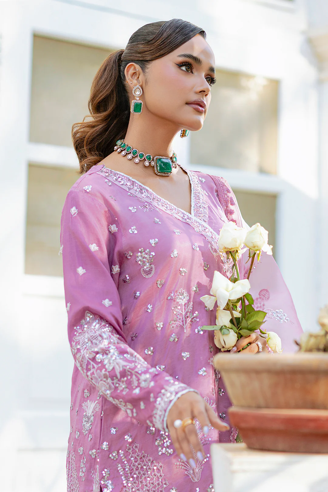 Embroidered Kurta Dupatta Trouser - 2736 - Image 17