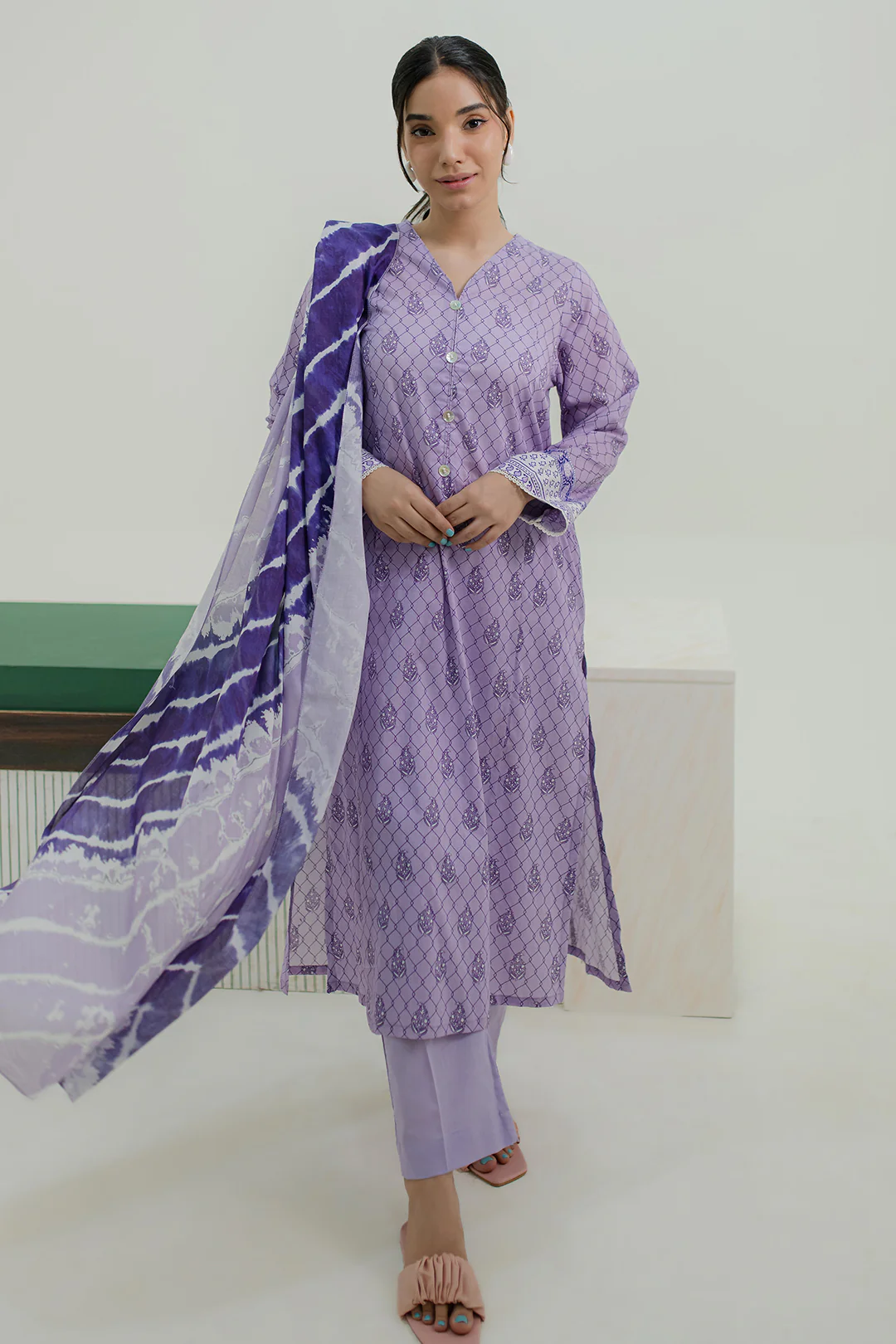 Kurta Dupatta Trouser - 1755 - Image 2