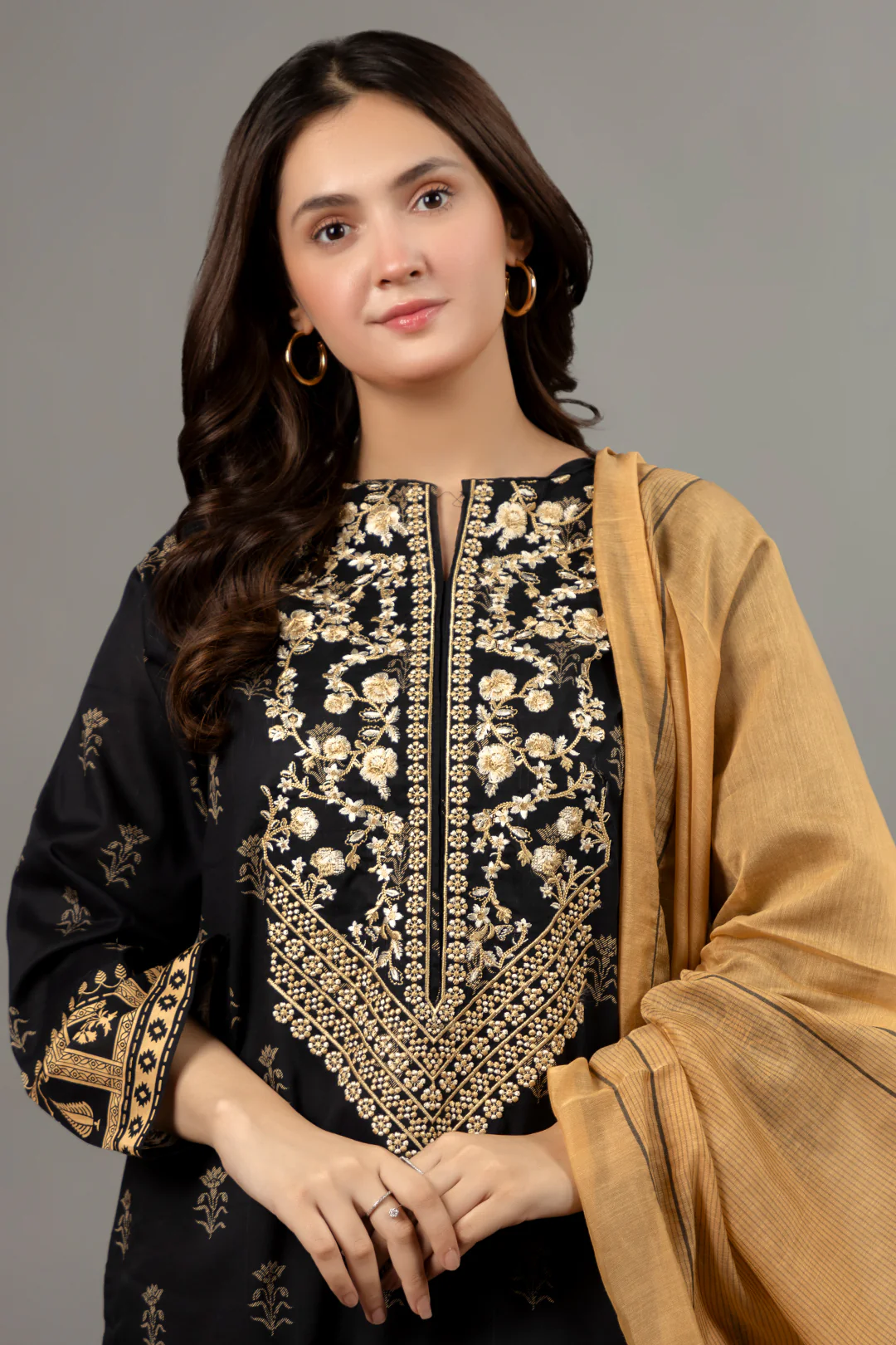 Embroidered Kurta Dupatta Trouser - 1761