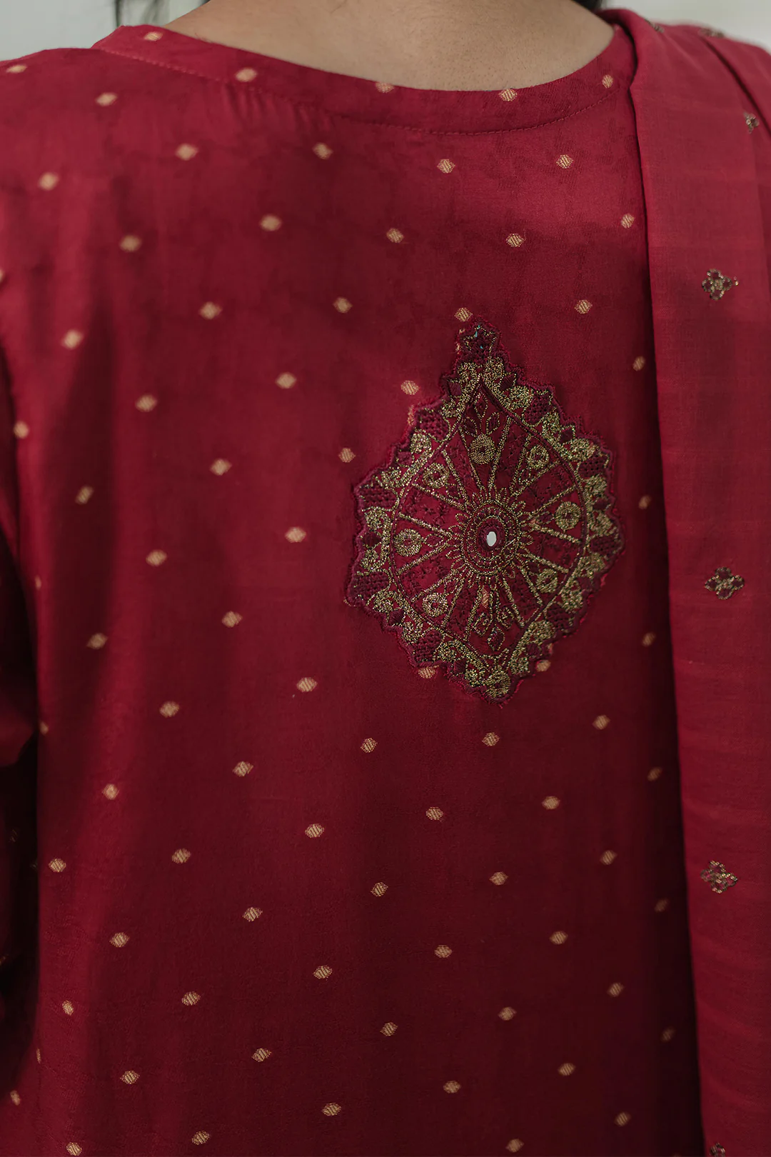Embroidered Kurta Dupatta Trouser - 1776 - Image 8
