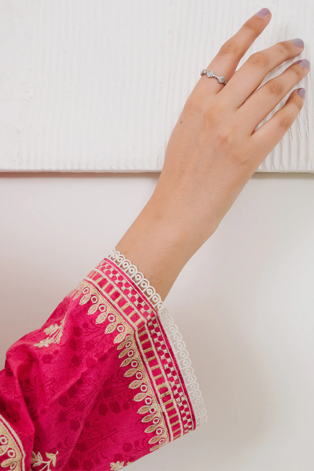 Embroidered Kurta Dupatta Trouser - 1968 - Image 9