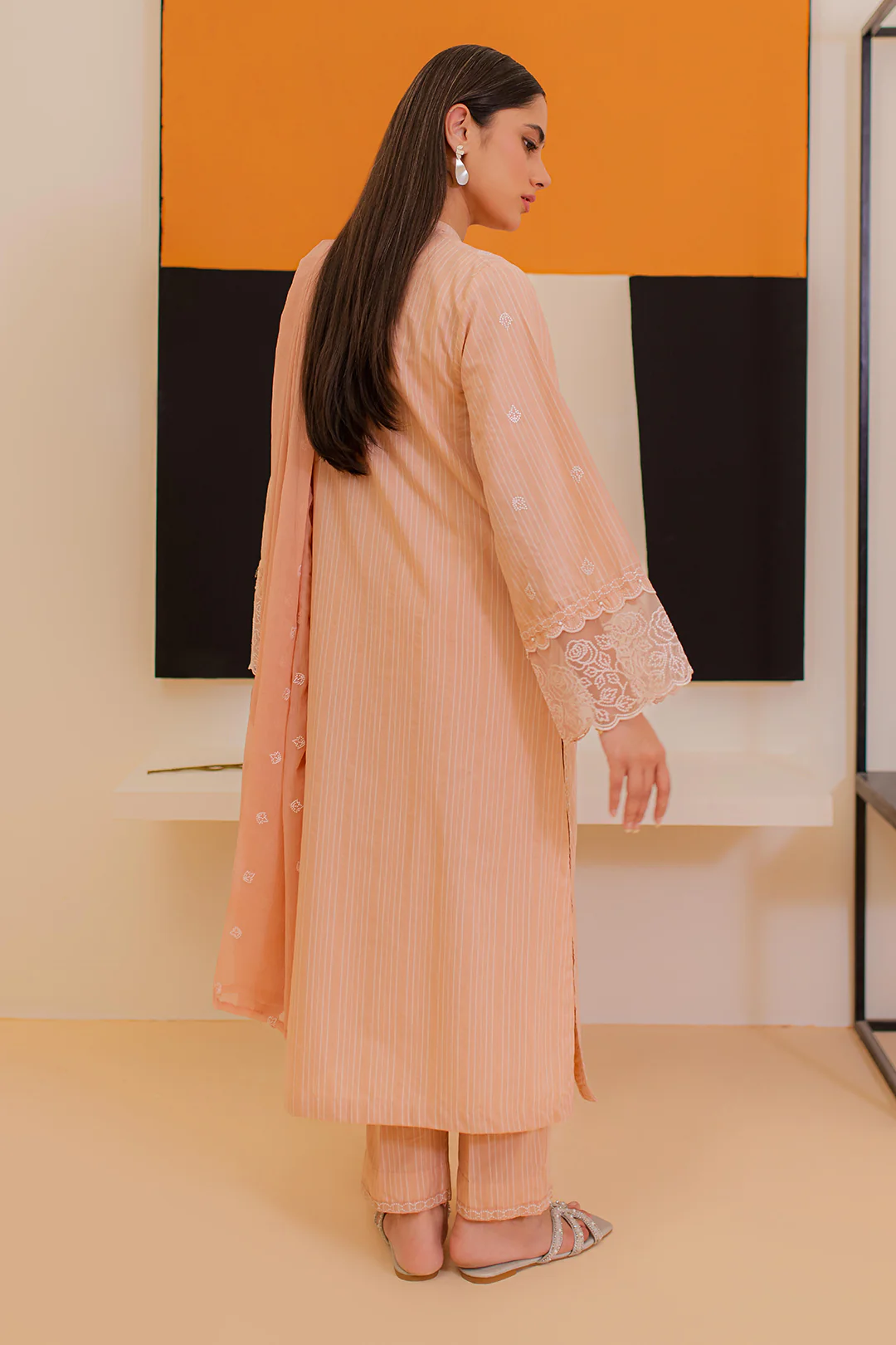 Embroidered Kurta Dupatta Trouser - 1991 - Image 5