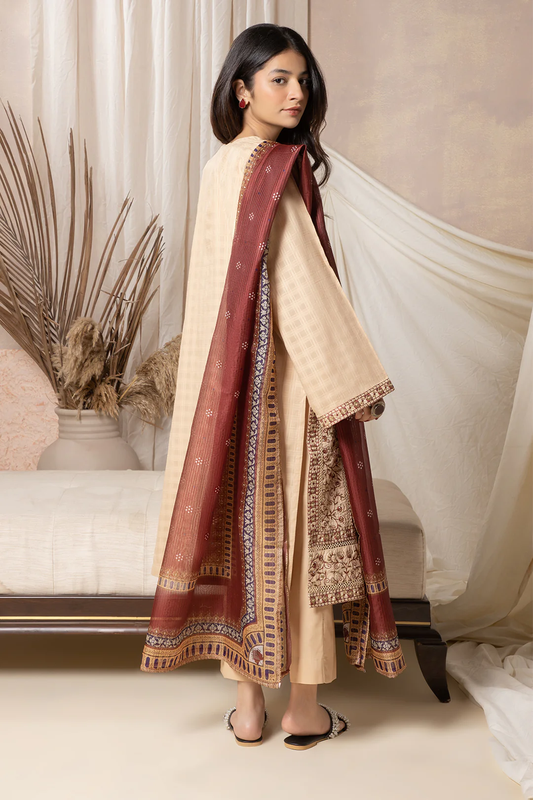 Embroidered Kurta Dupatta Trouser - 1999 - Image 5
