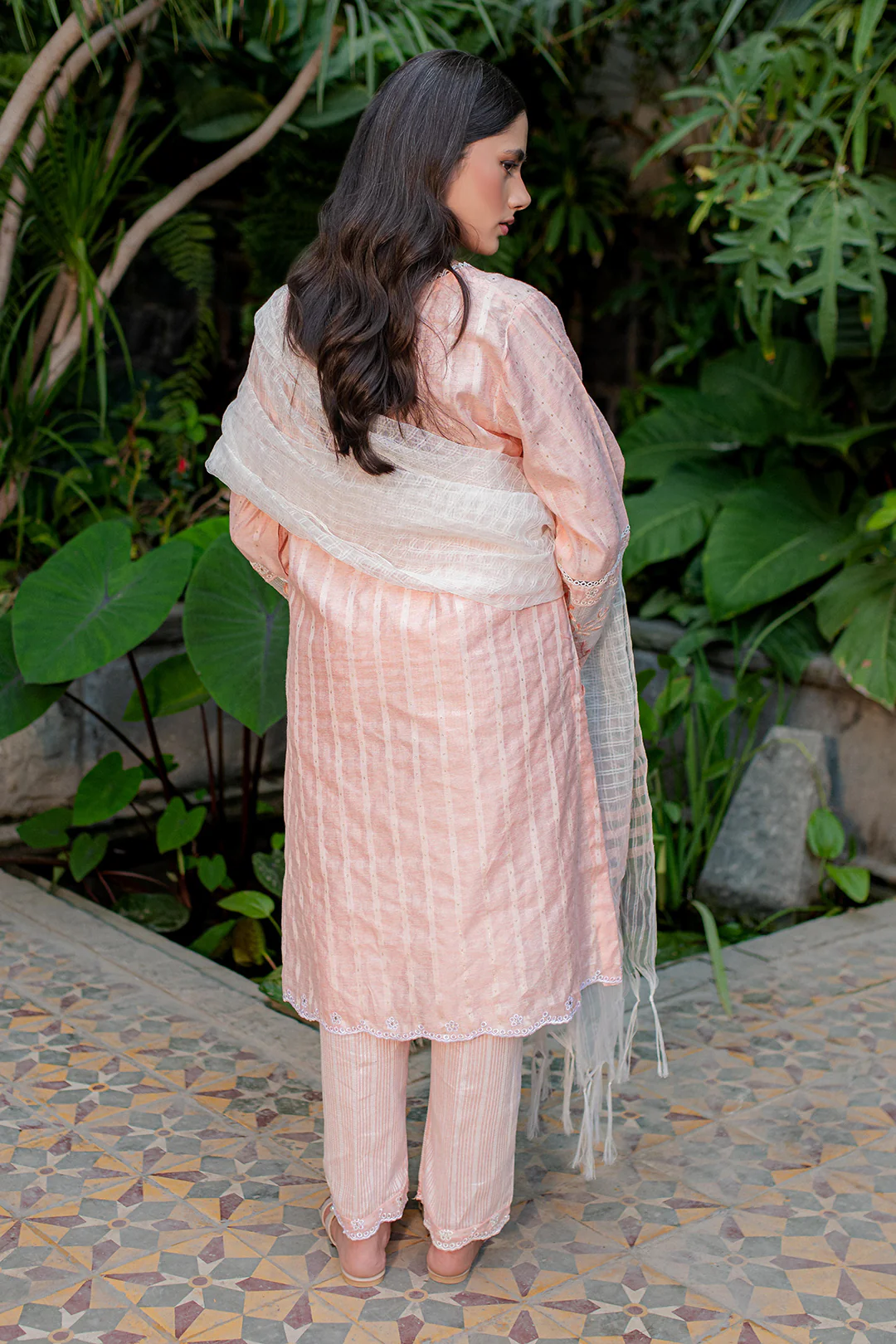 Embroidered Kurta Dupatta Trouser - 2001 - Image 7