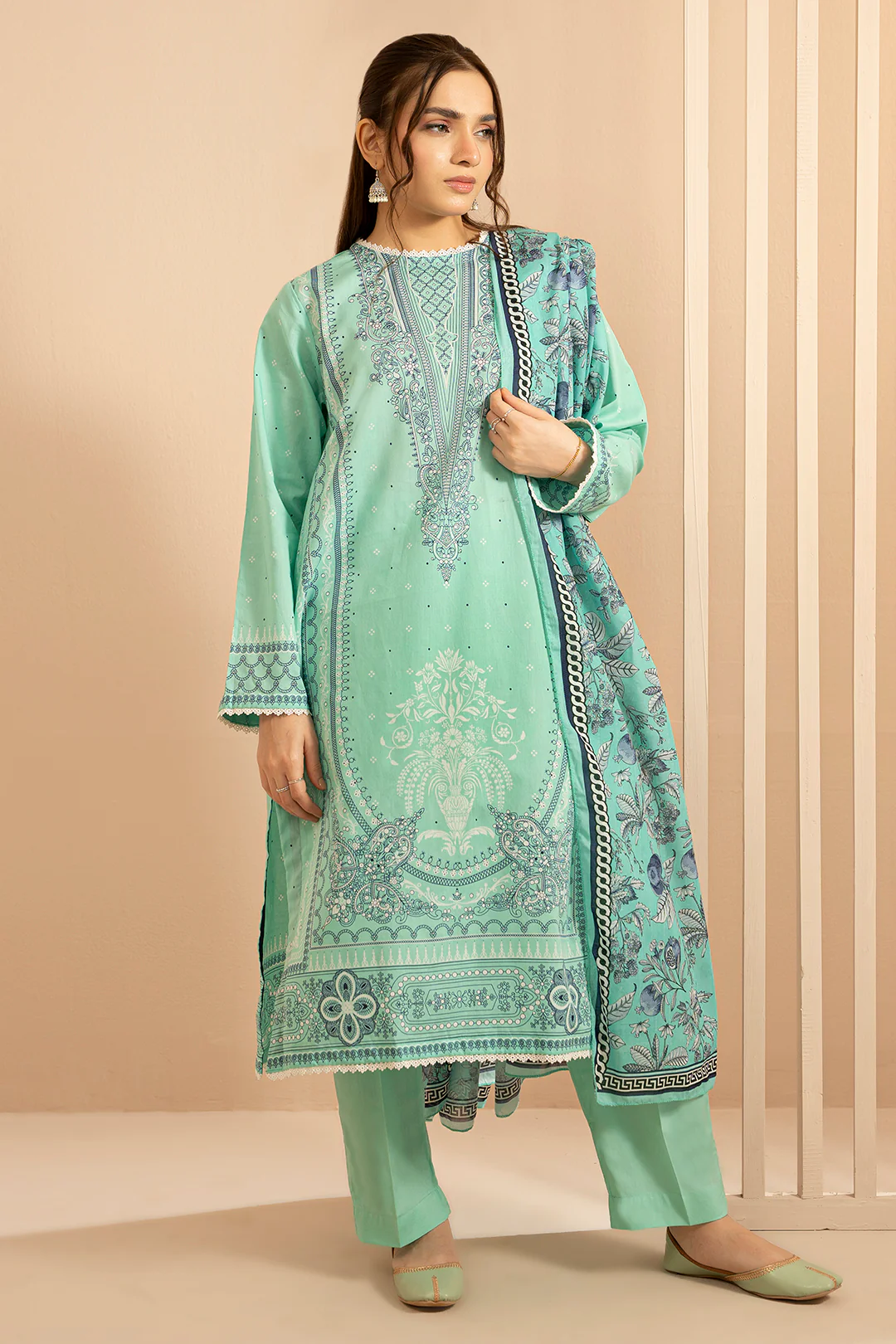 Kurta Dupatta Trouser - 1450 - Image 5