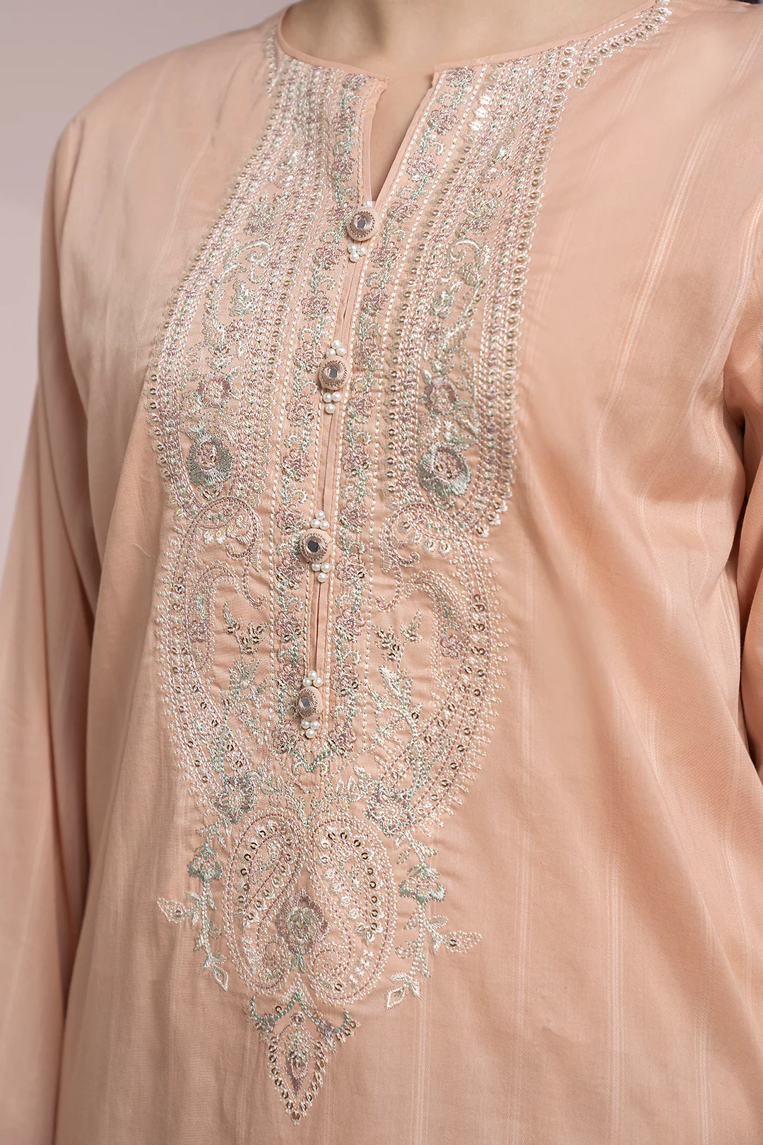 Embroidered Kurta Dupatta Trouser - 1494 - Image 5