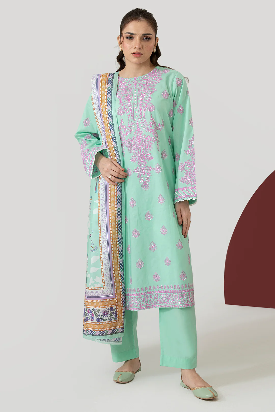 Kurta Dupatta Trouser - 1573 - Image 3