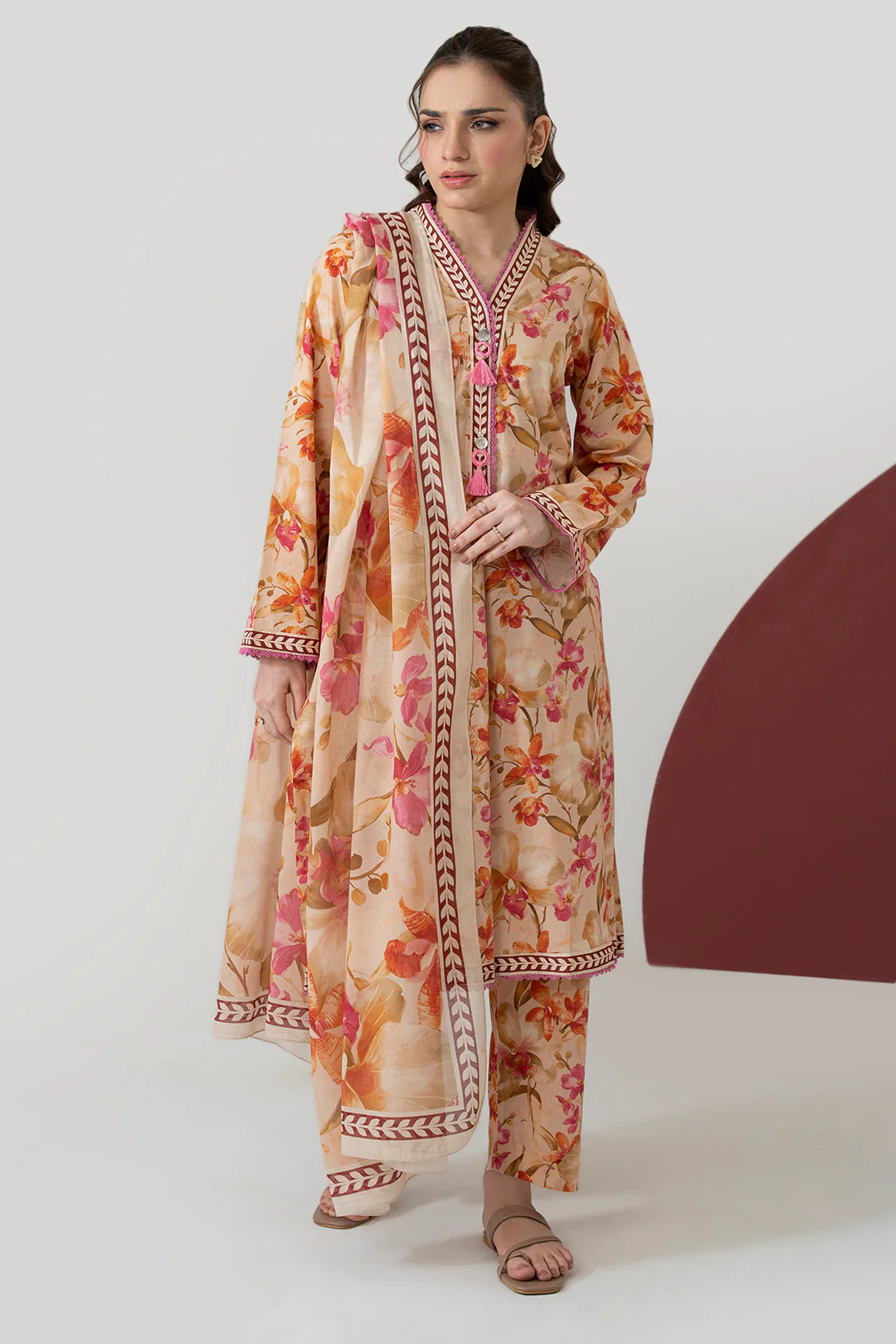 Kurta Dupatta Trouser - 1607