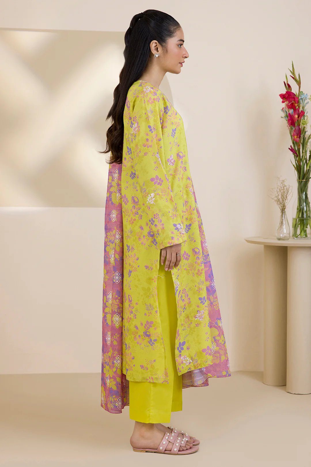 Embroidered Kurta Dupatta Trouser - 1634 - Image 7