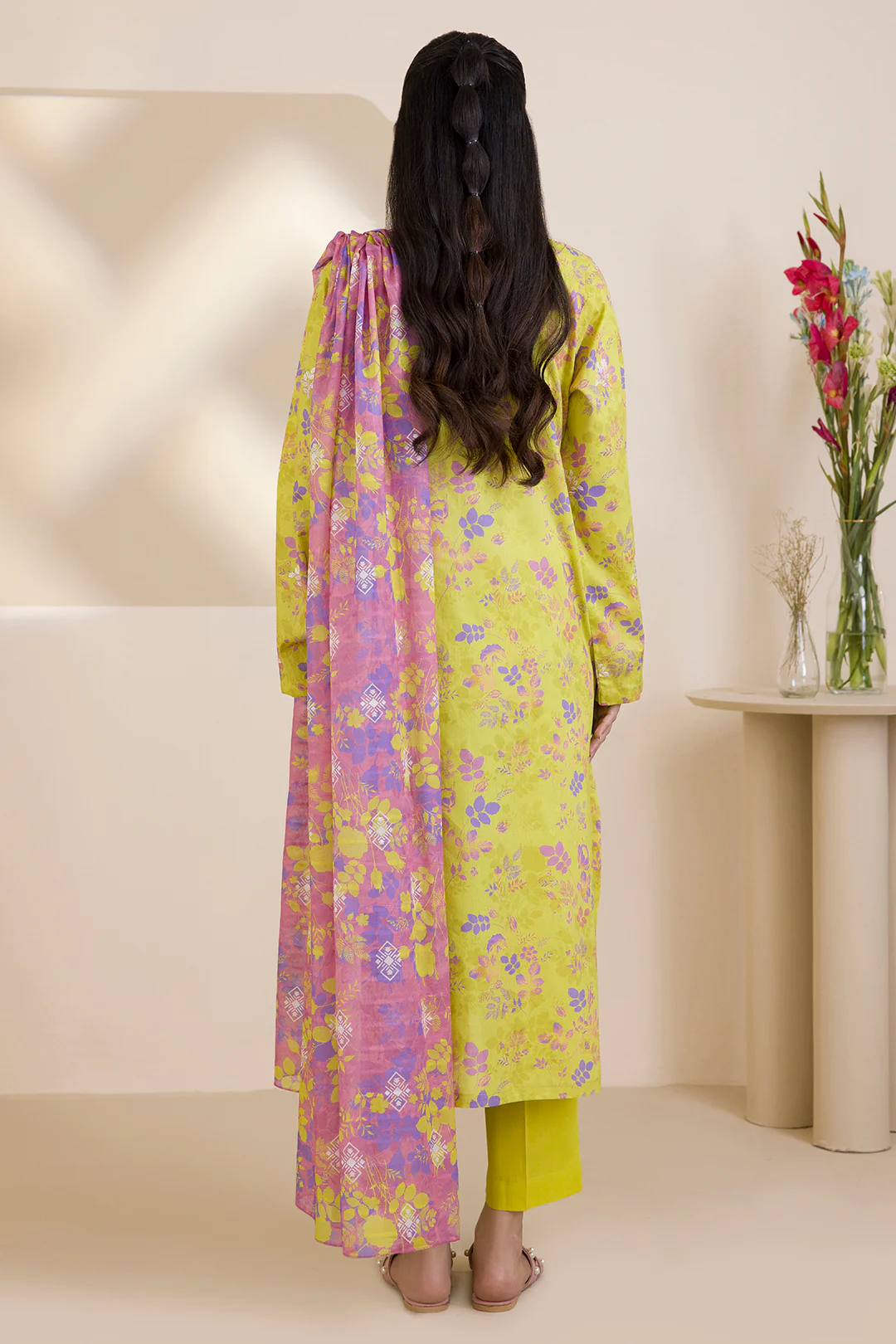 Embroidered Kurta Dupatta Trouser - 1634 - Image 8