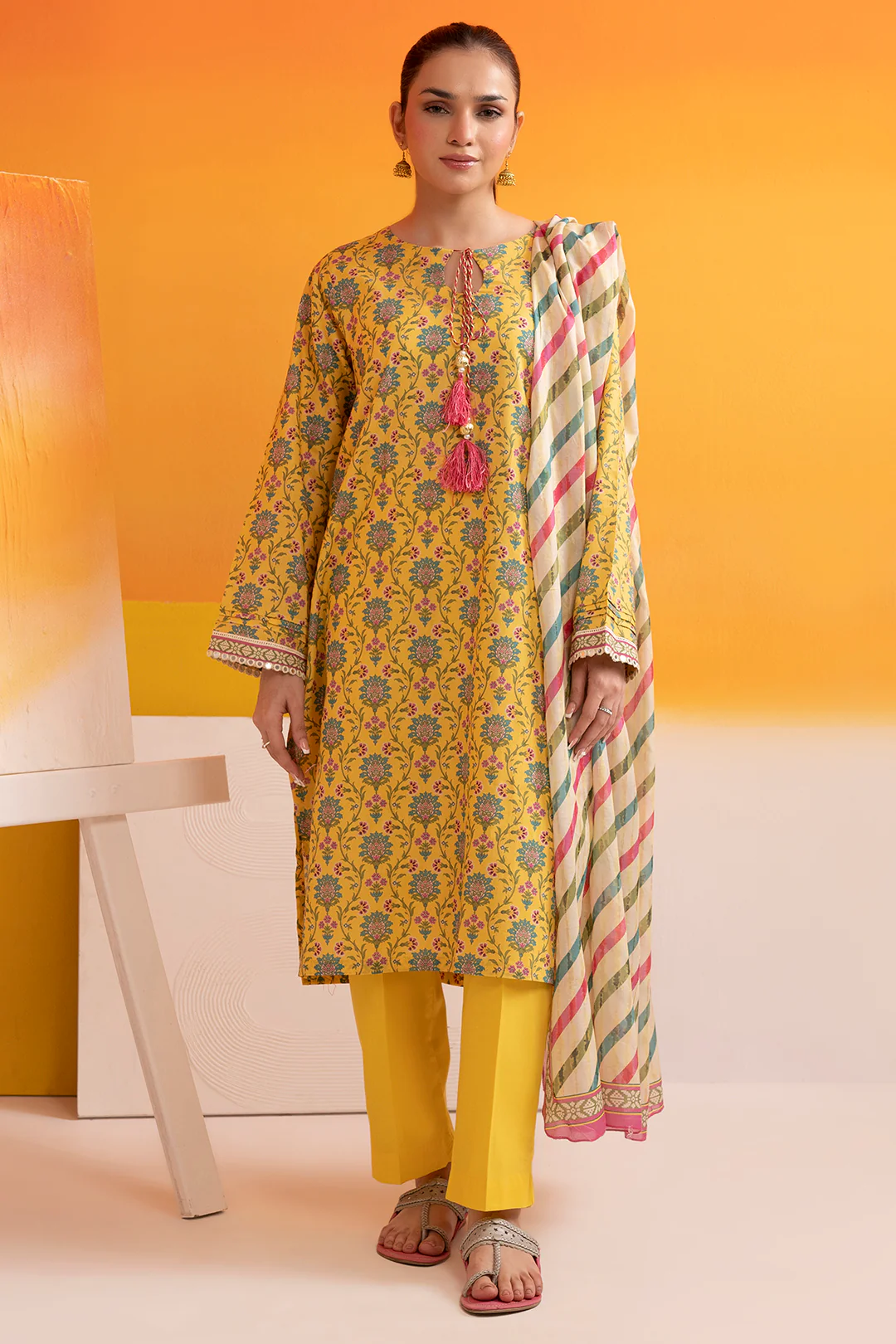 Kurta Dupatta Trouser - 1709 - Image 3