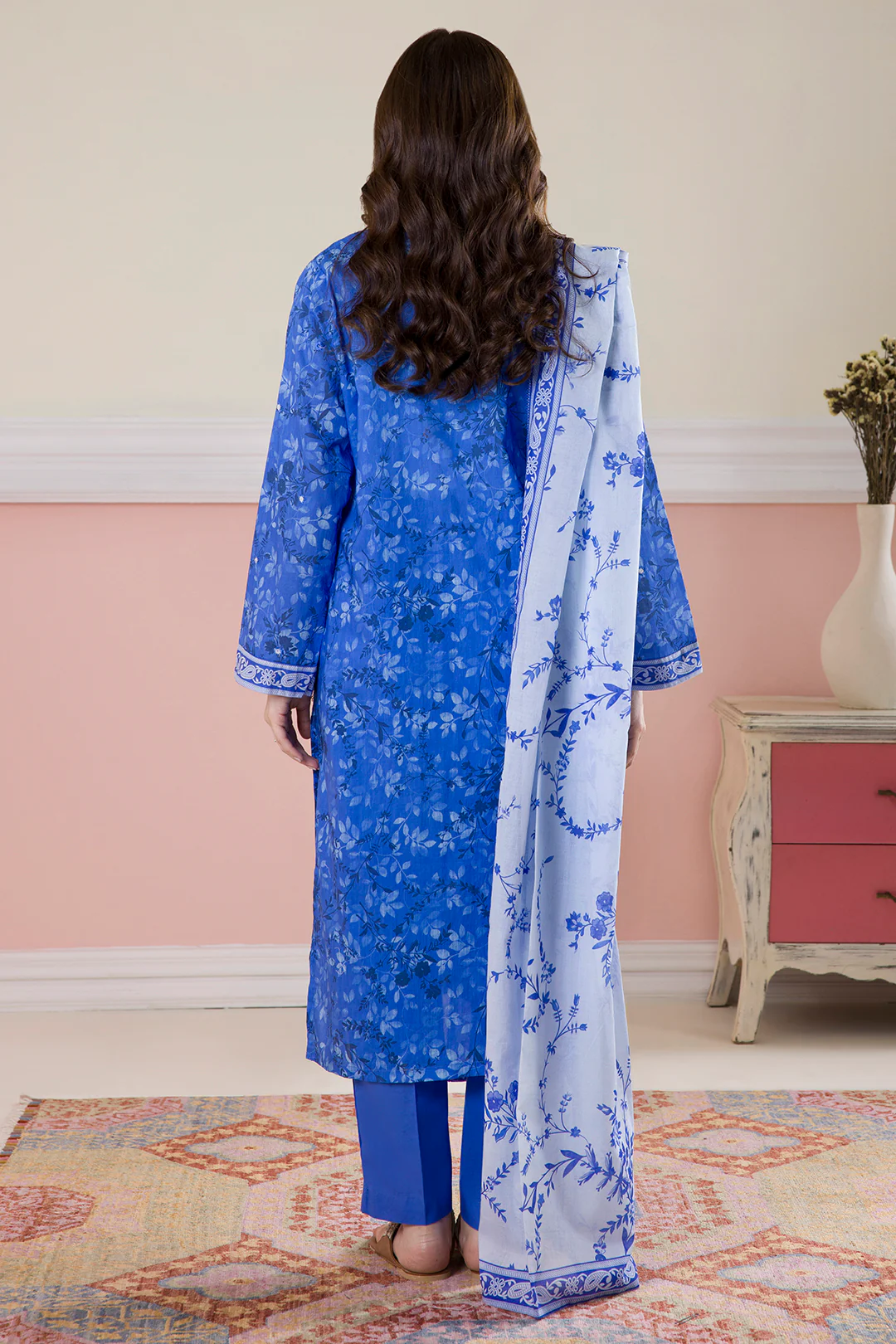 Embroidered Kurta Dupatta Trouser - 1714 - Image 7