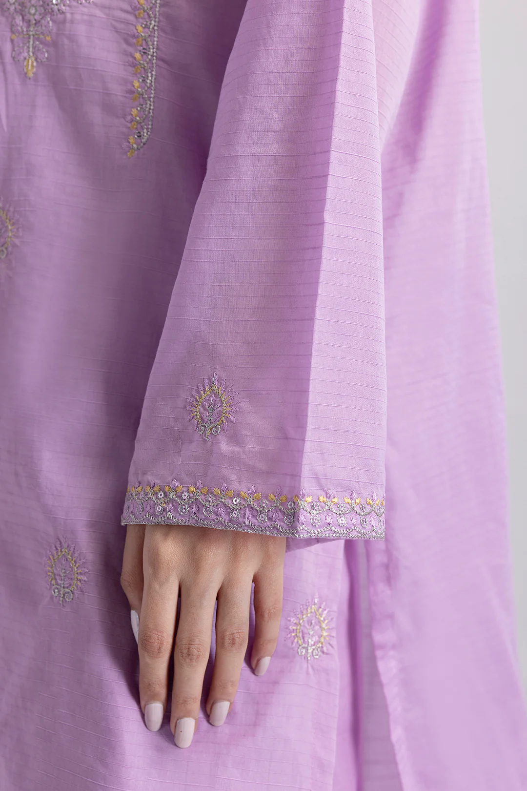 Embroidered Kurta Dupatta Trouser - 1716 - Image 5