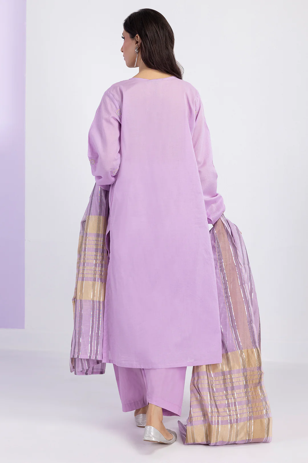 Embroidered Kurta Dupatta Trouser - 1716 - Image 6
