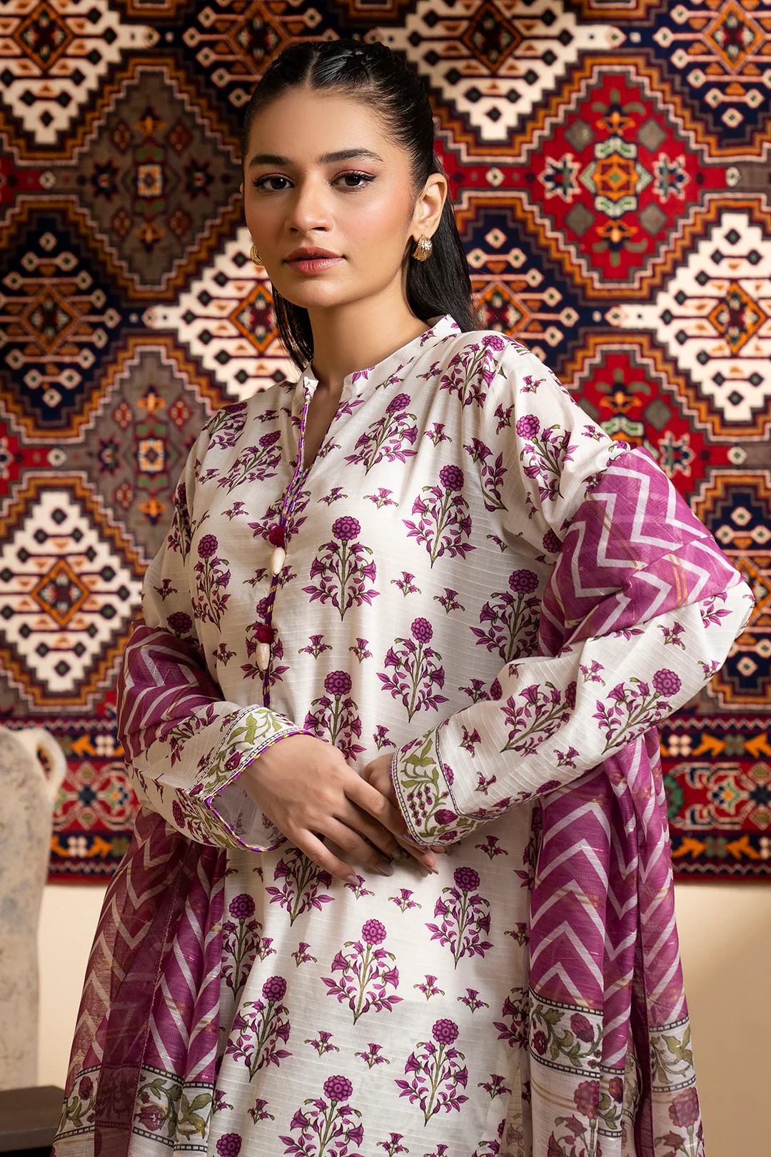 Kurta Dupatta Trouser - 1782 - Image 2