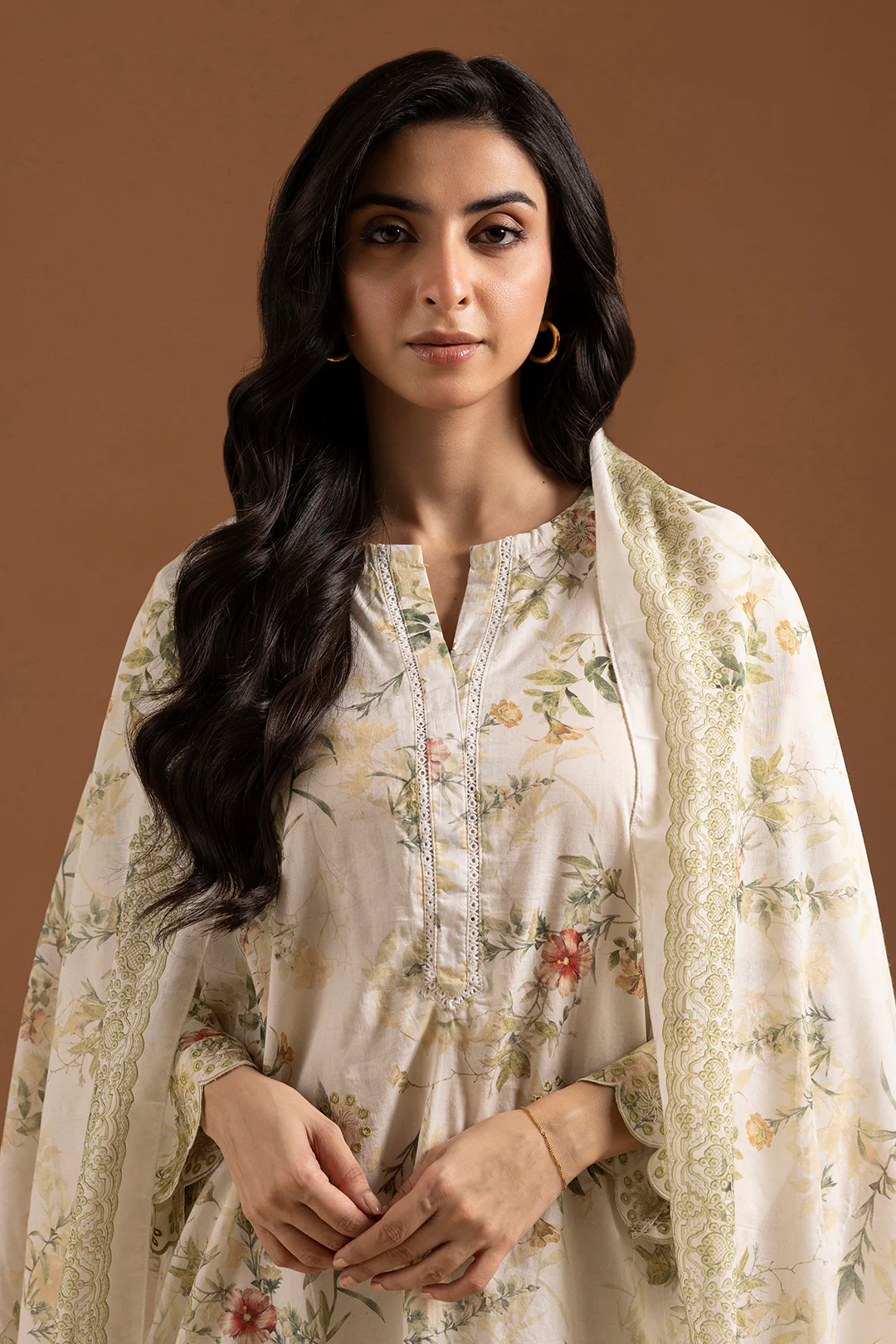 Embroidered Kurta Dupatta Trouser - 1783 - Image 2
