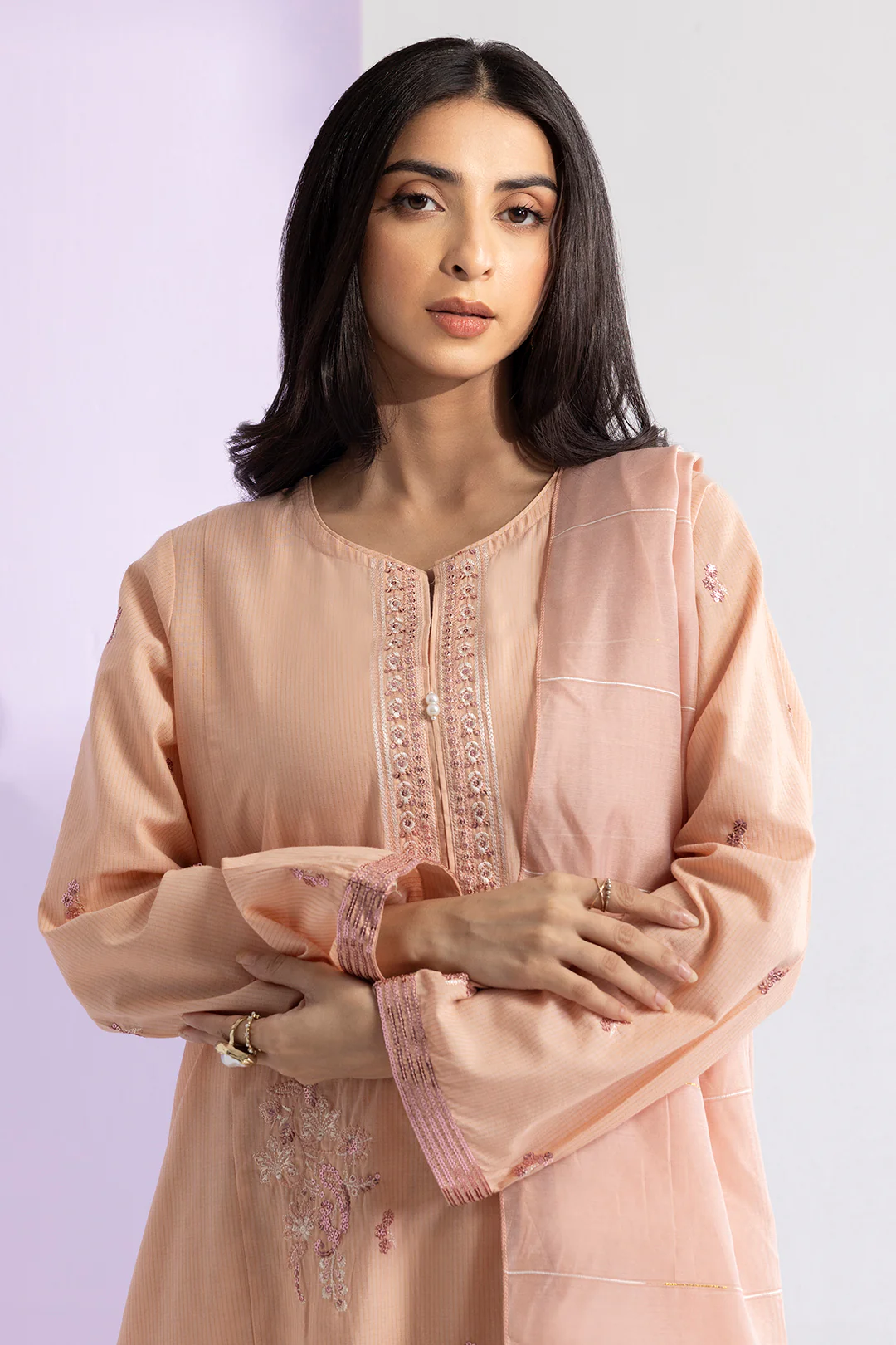 Embroidered Kurta Dupatta Trouser - 1790 - Image 2