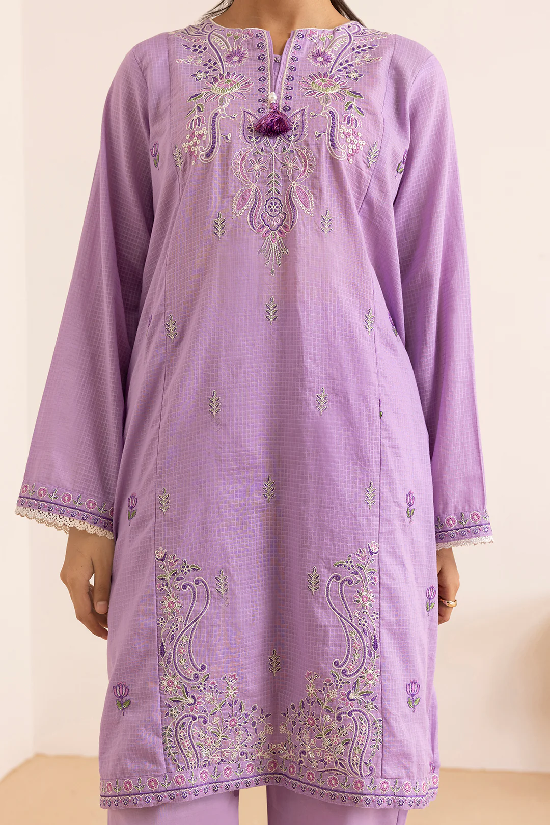Embroidered Kurta Dupatta Trouser - 1830 - Image 3