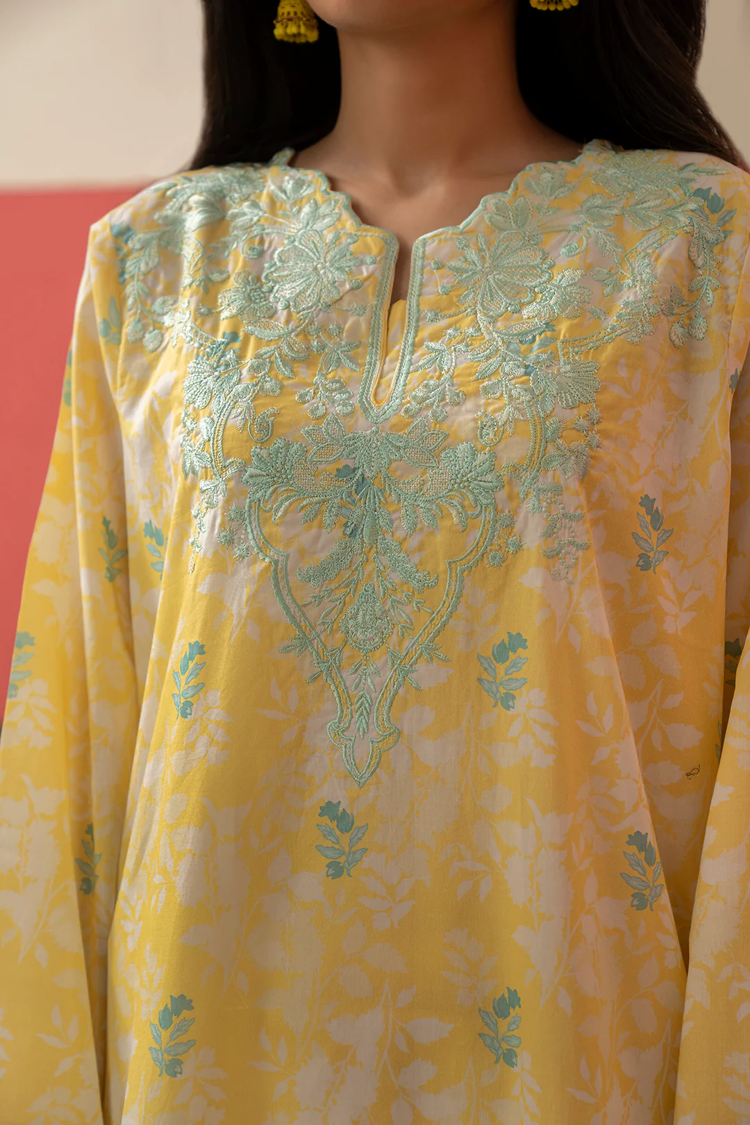Embroidered Kurta Dupatta Trouser - 1831 - Image 5