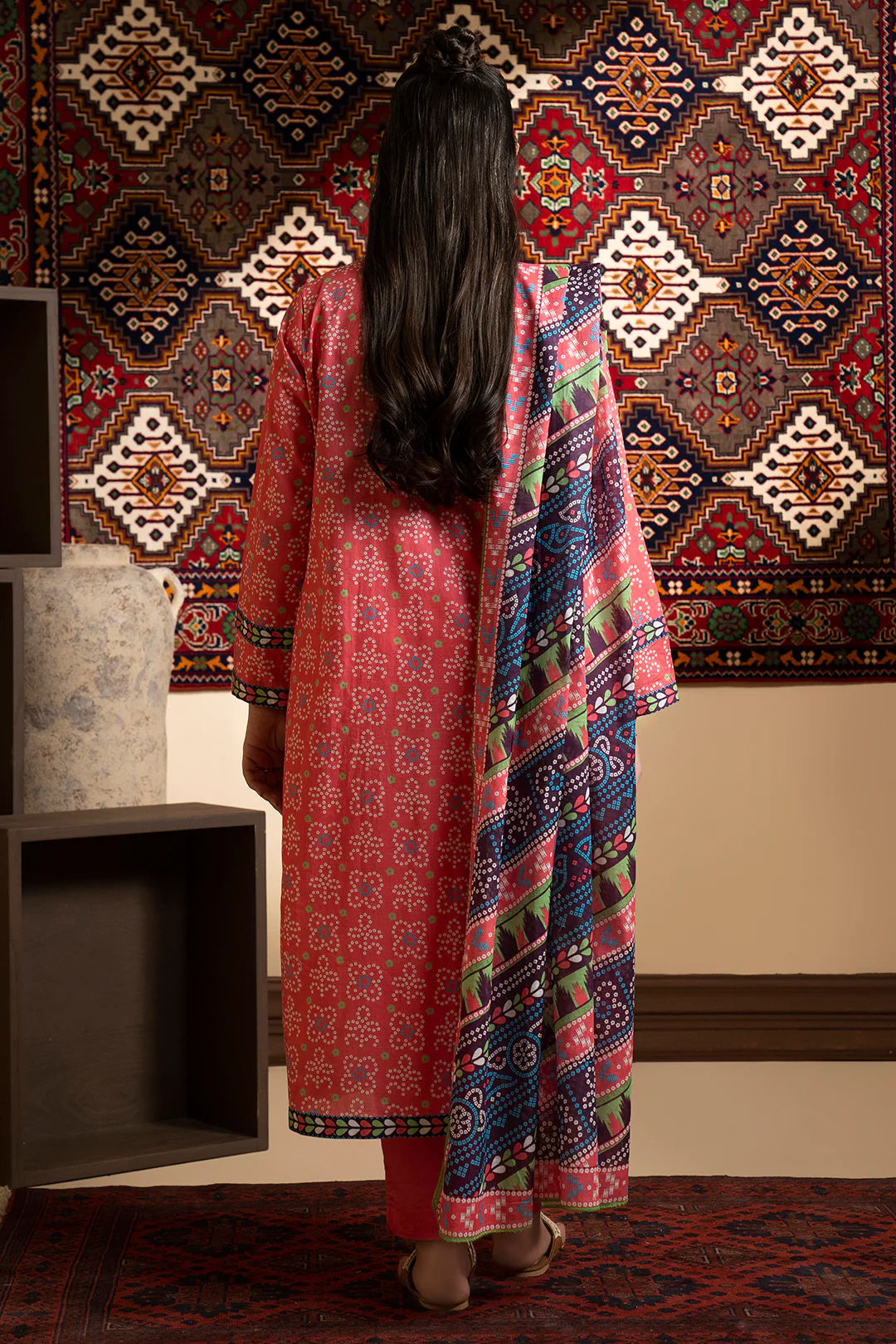 Kurta Dupatta Trouser - 1863 - Image 10