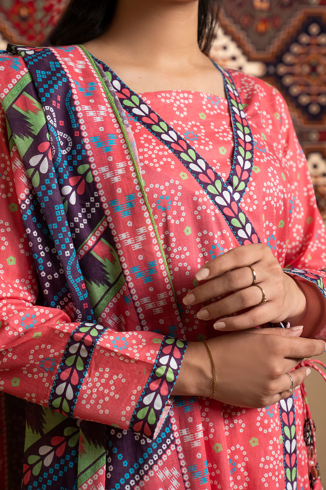 Kurta Dupatta Trouser - 1863 - Image 5