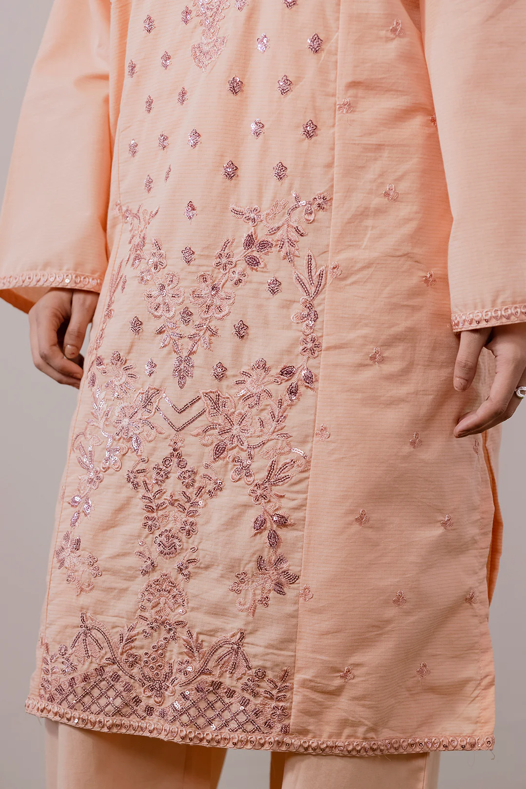Embroidered Kurta Dupatta Trouser - 1991 - Image 7