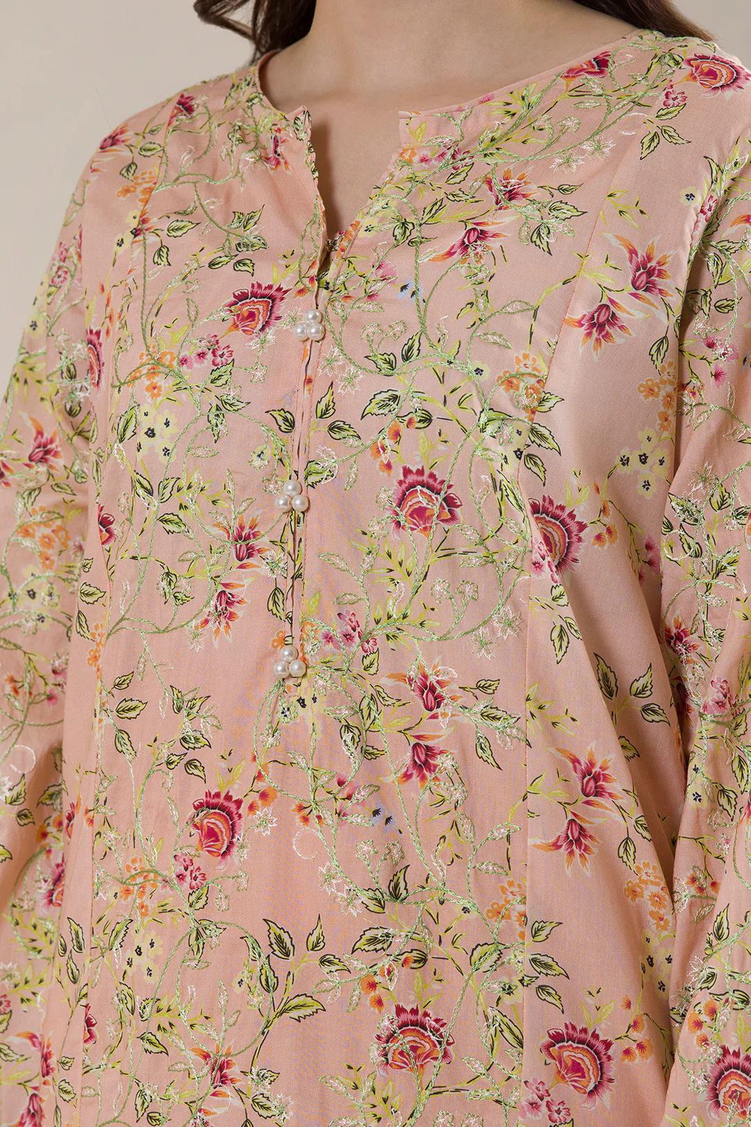 Embroidered Kurta Dupatta Trouser - 1992 - Image 3