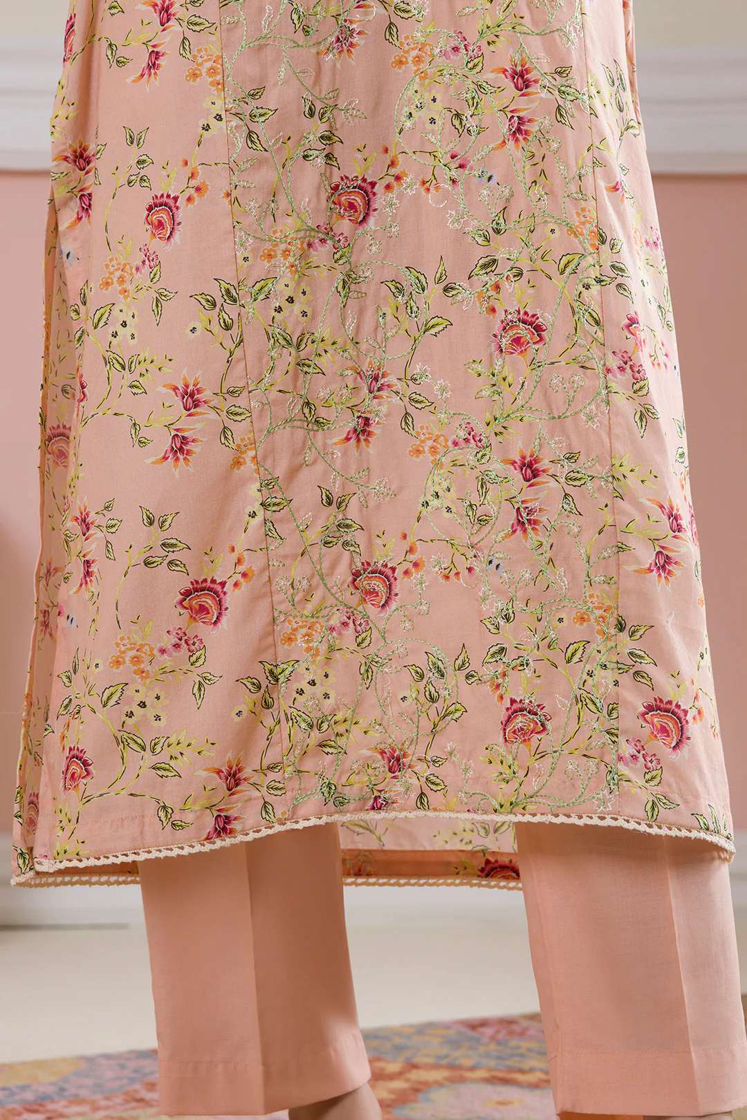Embroidered Kurta Dupatta Trouser - 1992 - Image 4