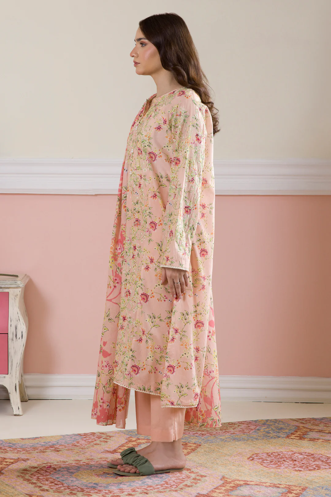 Embroidered Kurta Dupatta Trouser - 1992 - Image 6