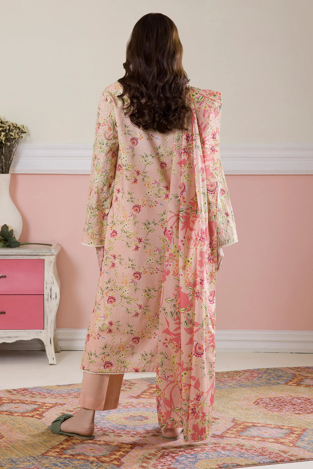 Embroidered Kurta Dupatta Trouser - 1992 - Image 9