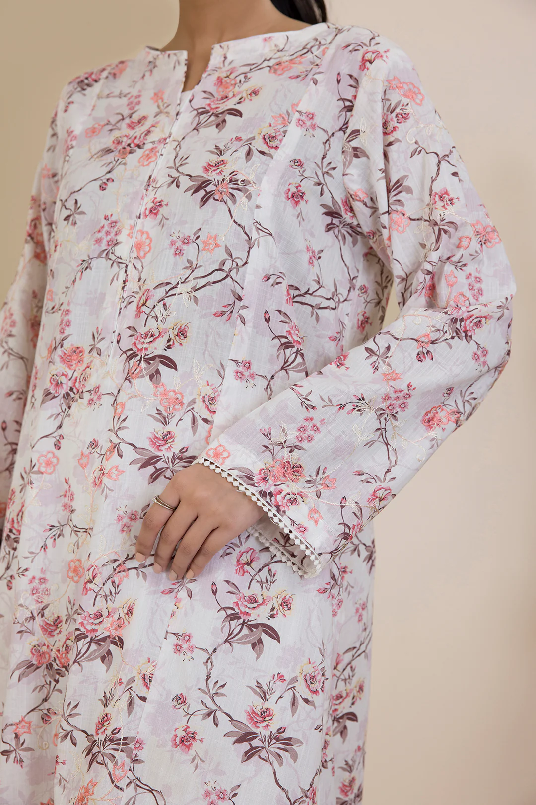 Embroidered Kurta Dupatta Trouser - 2058 - Image 6